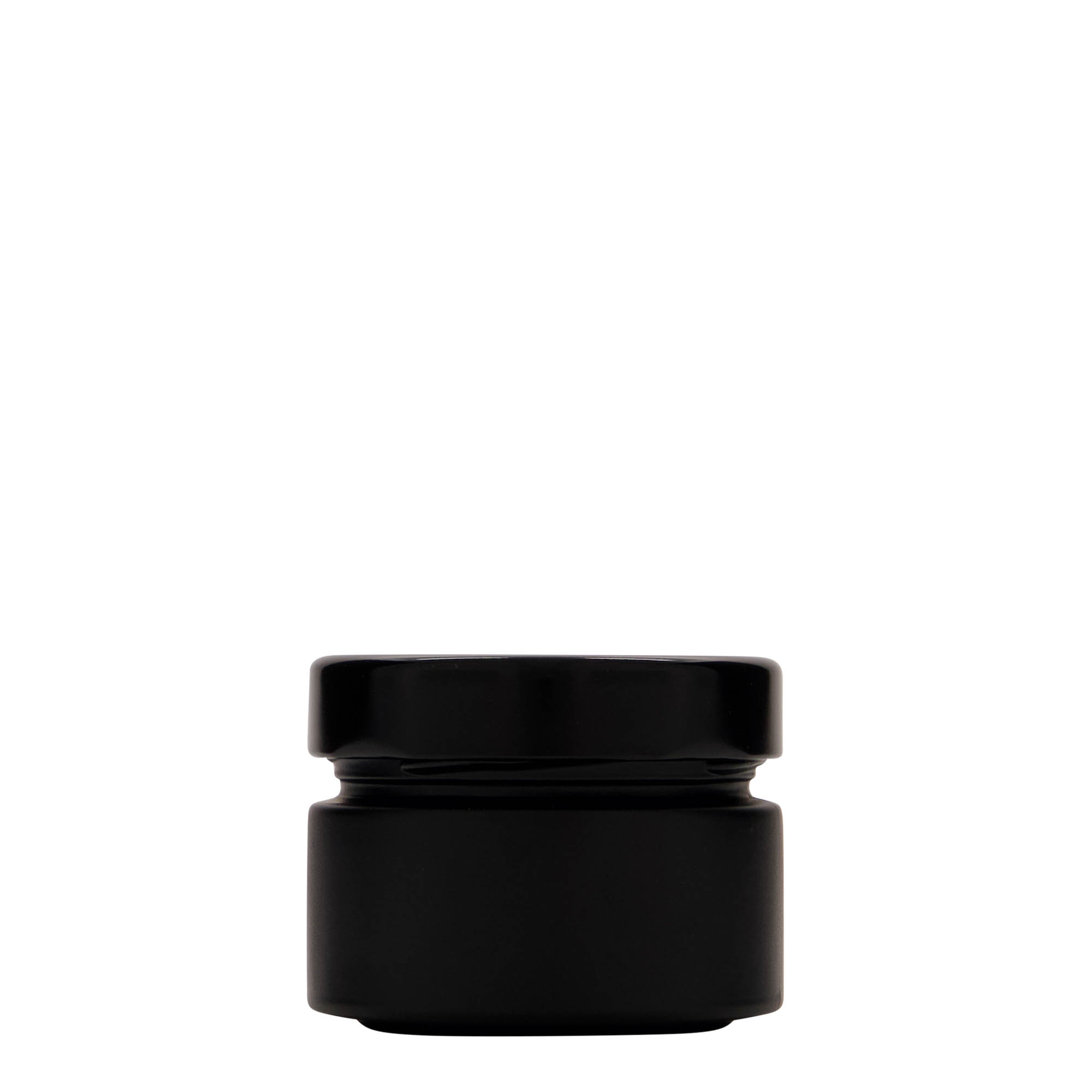 130 ml Frasco redondo 'Aurora', preto, Boca: Deep-Twist-Off (DTO 66) 130 ml Frasco redondo 'Aurora', preto, Boca: Deep-Twist-Off (DTO 66)