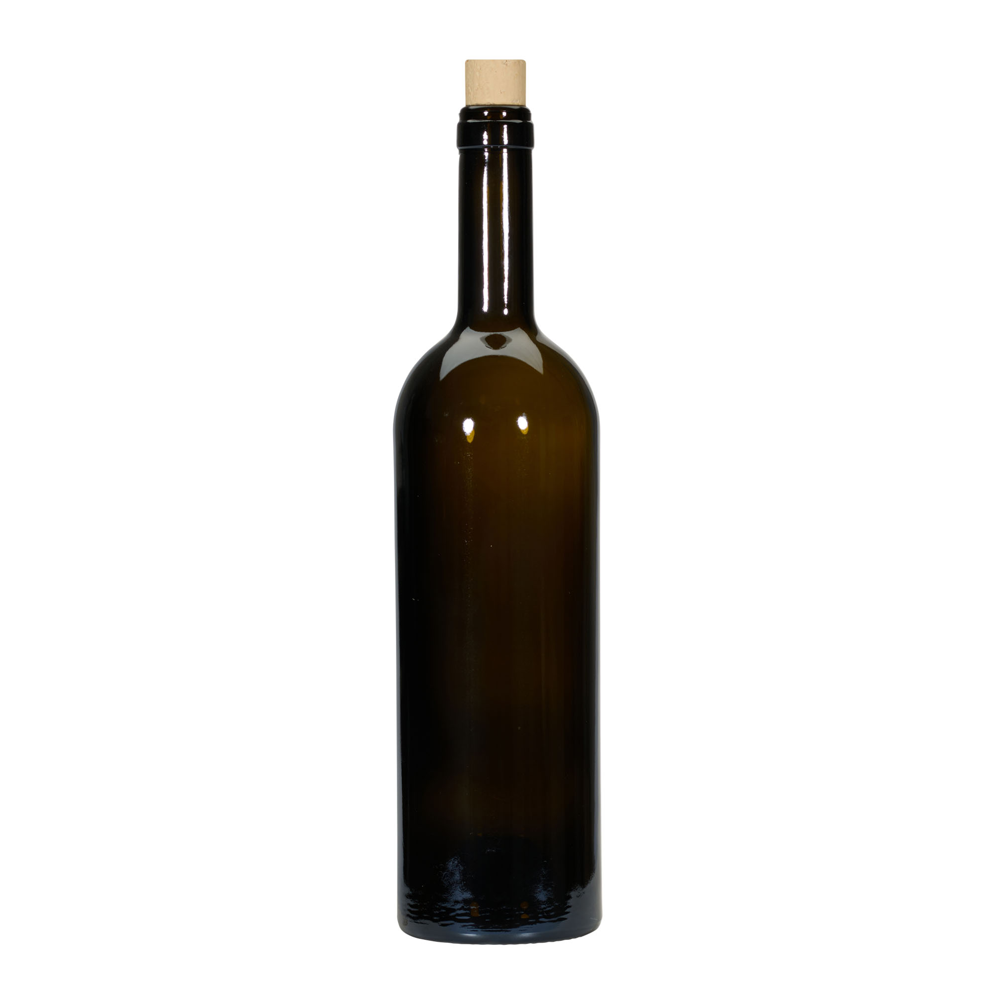 Garrafa de vinho 750 ml 'Golia', verde antigo, boca: cortiça