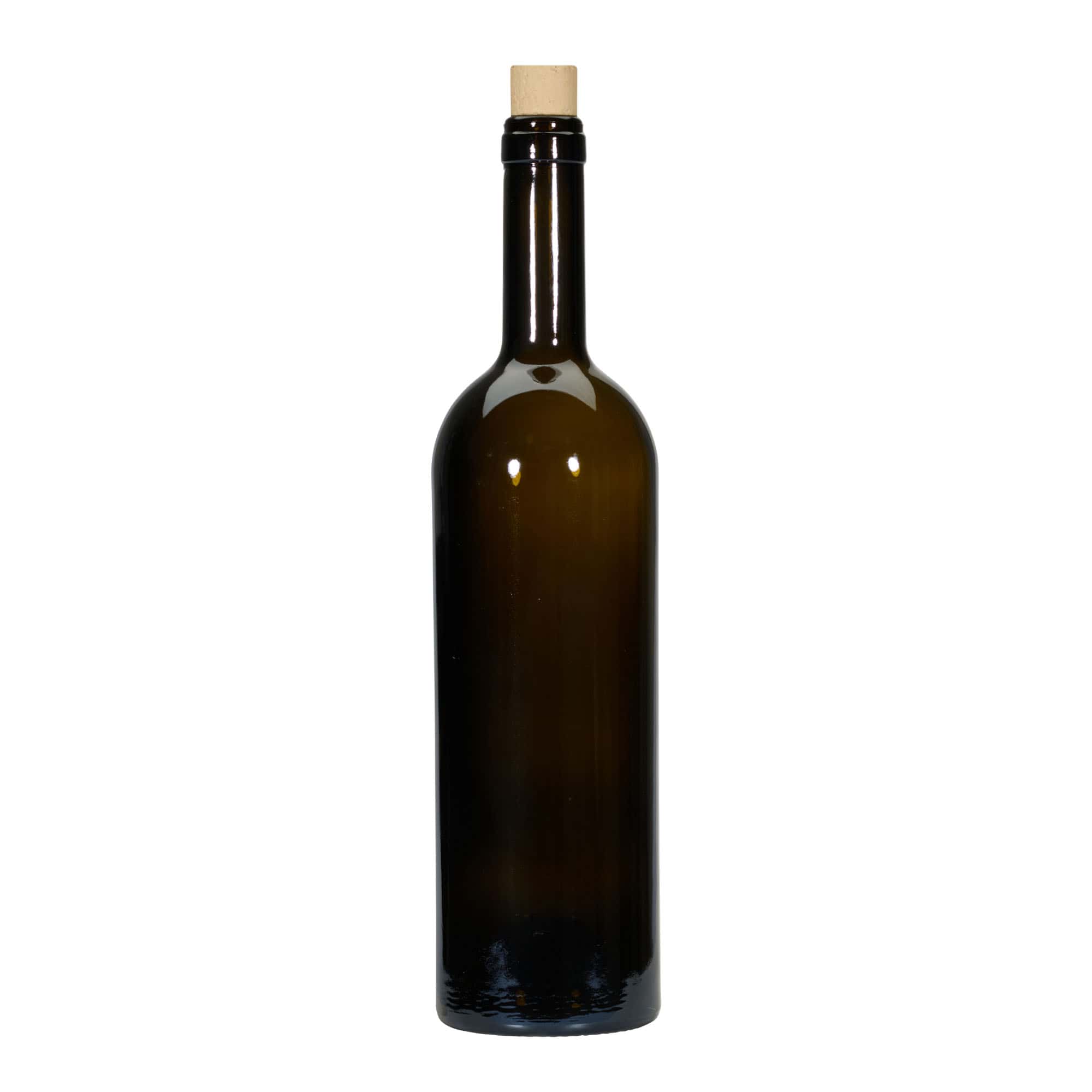 Garrafa de vinho 750 ml 'Golia', verde antigo, boca: cortiça
