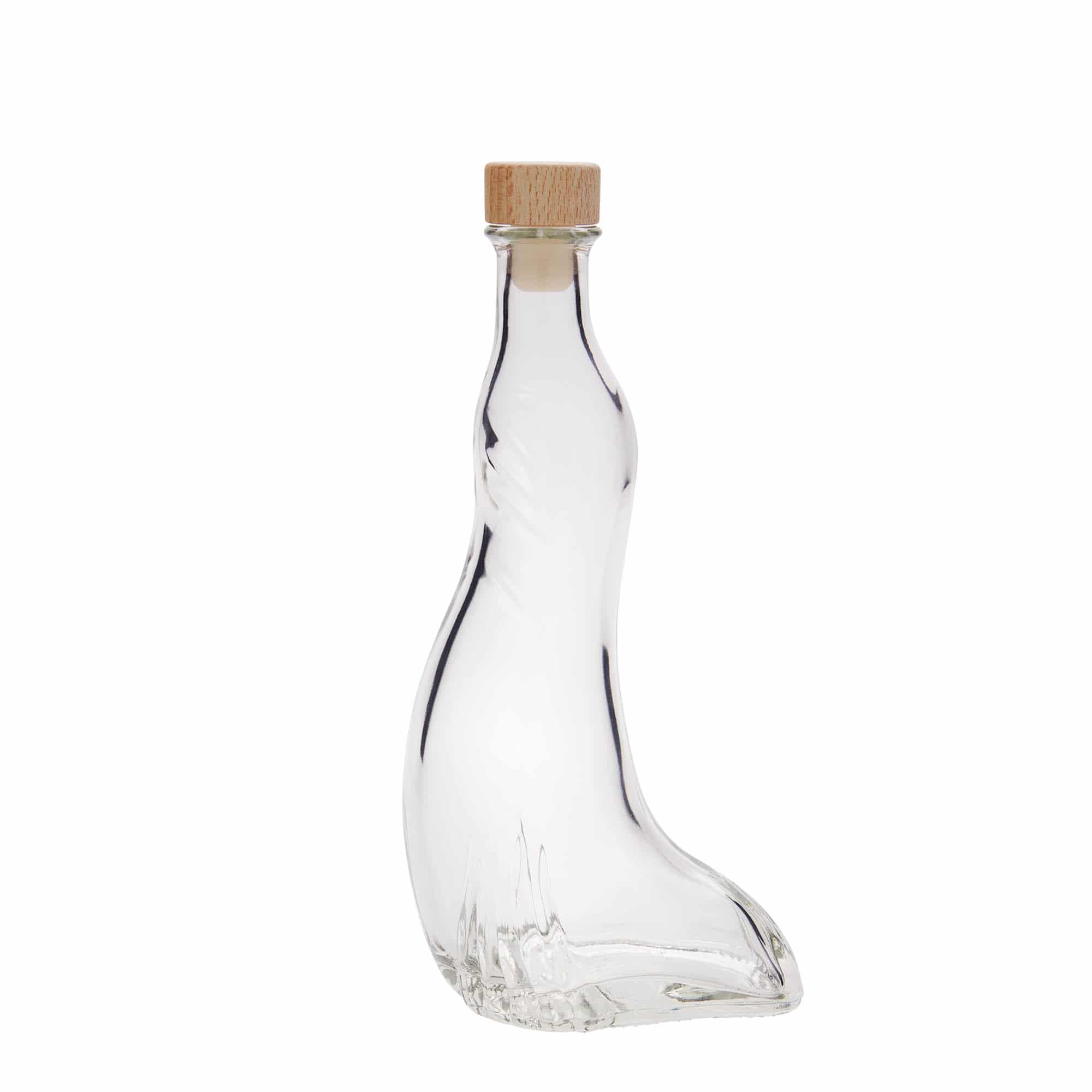 Frasco de vidro de 200 ml 'Foca', bocal: cortiça