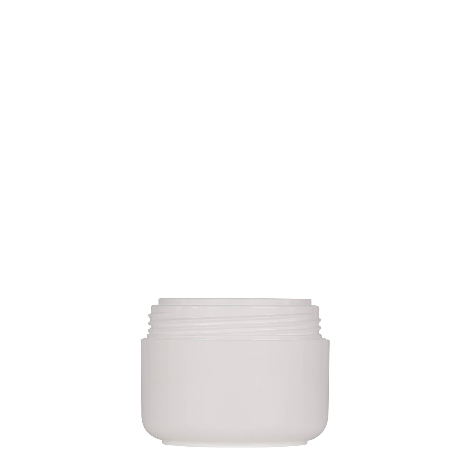 50 ml frasco de plástico 'Bianca', PP, branco, abertura: tampa de rosca 50 ml frasco de plástico 'Bianca', PP, branco, abertura: tampa de rosca