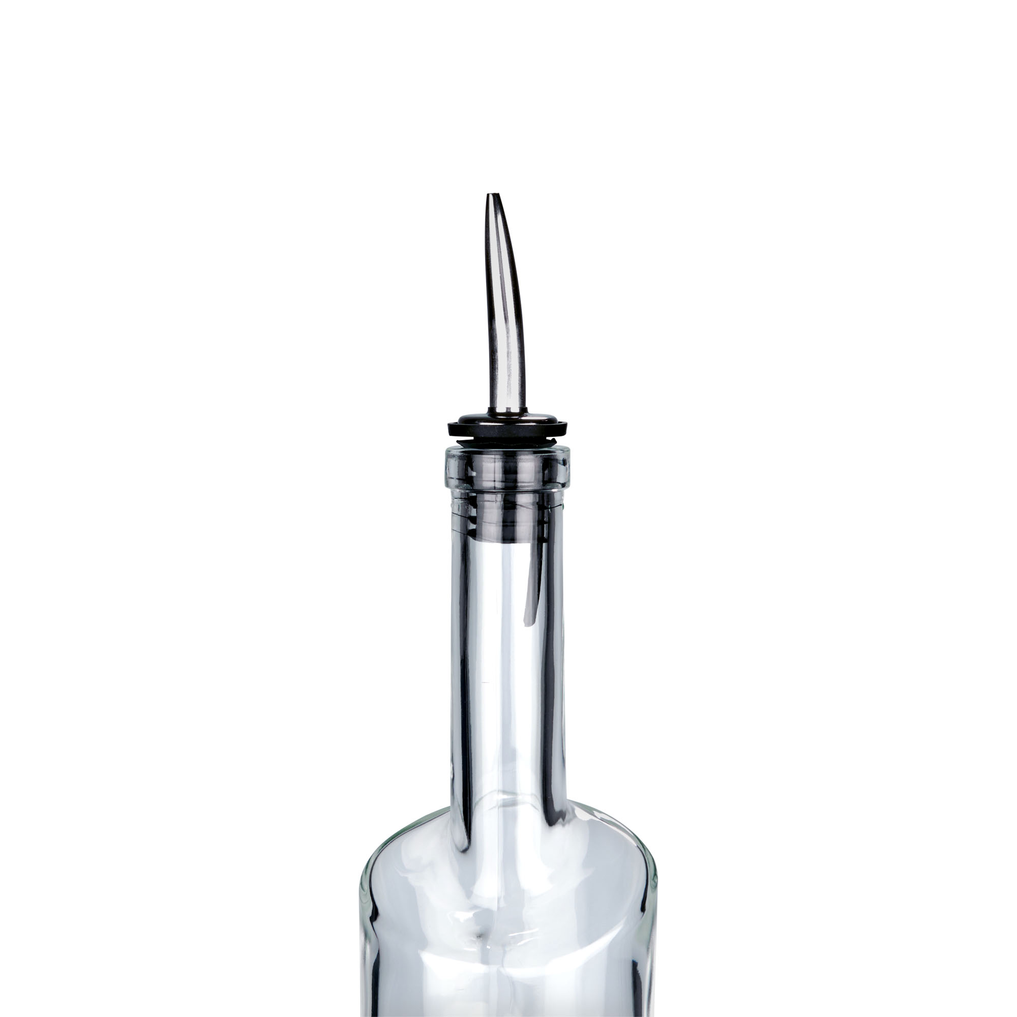 Bico vertedor Inox com colarinho aveludado, aço inoxidável, prateado