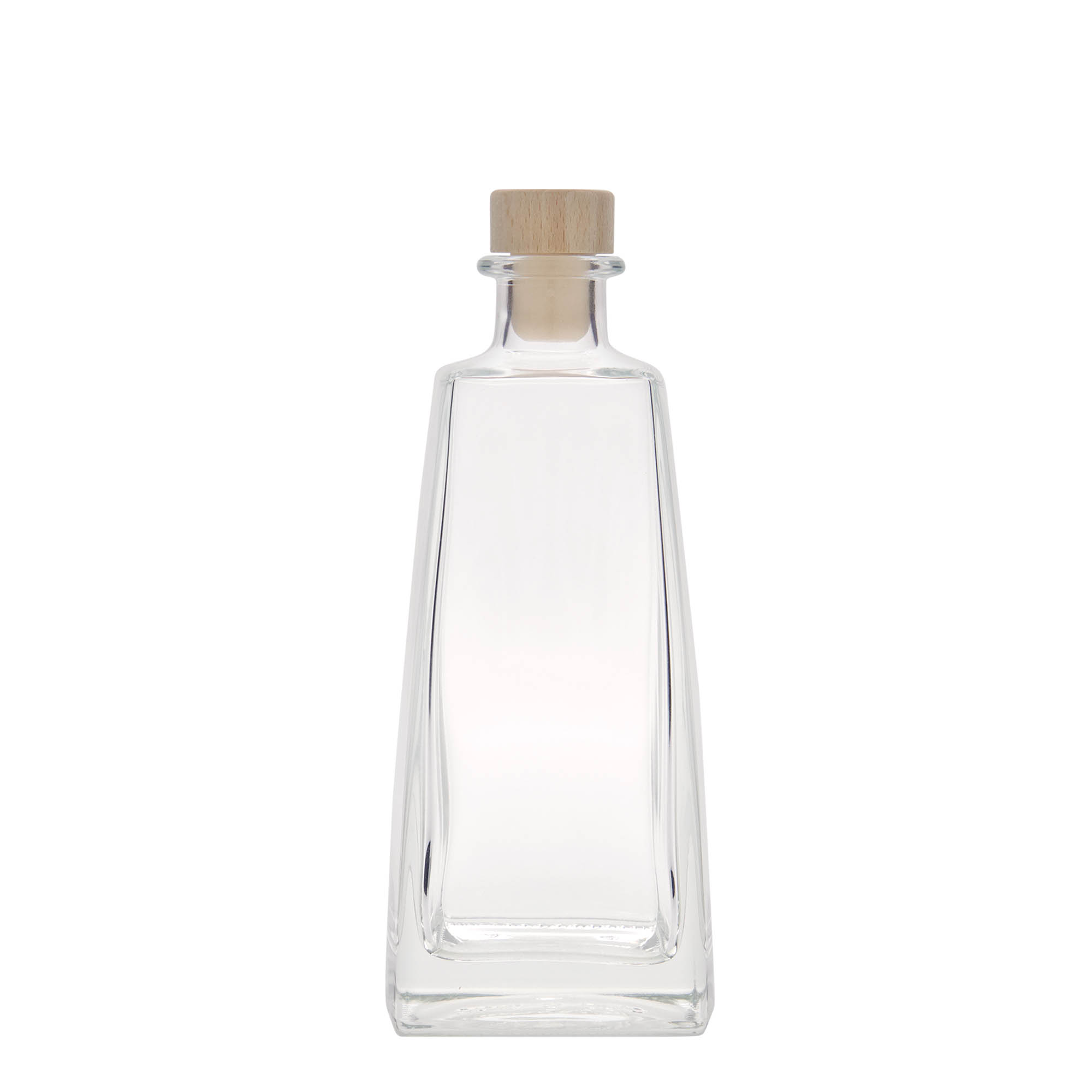 Garrafa de vidro de 350 ml 'Timmy', retangular, boca: cortiça Garrafa de vidro de 350 ml 'Timmy', retangular, boca: cortiça