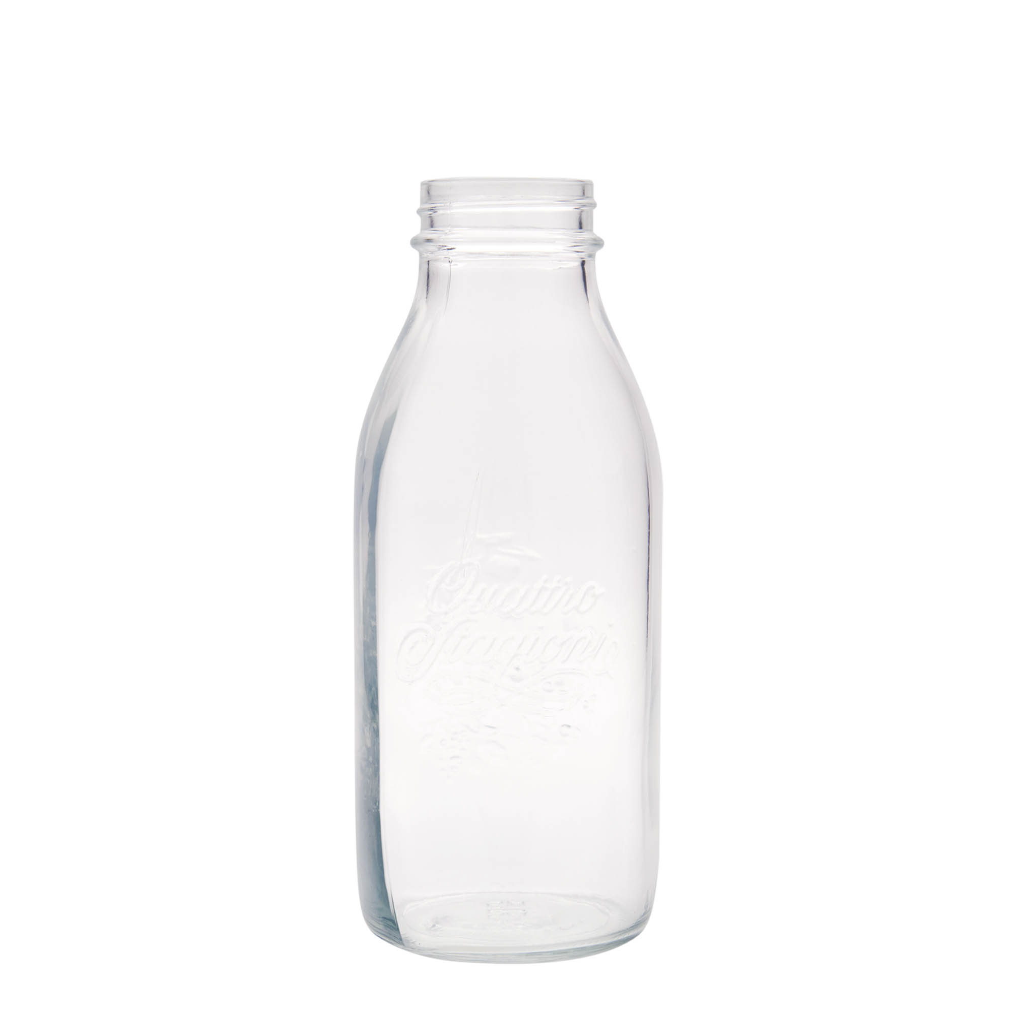Garrafa de vidro de 1.000 ml 'Quattro Stagioni', Boca: Tampa de rosca Garrafa de vidro de 1.000 ml 'Quattro Stagioni', Boca: Tampa de rosca