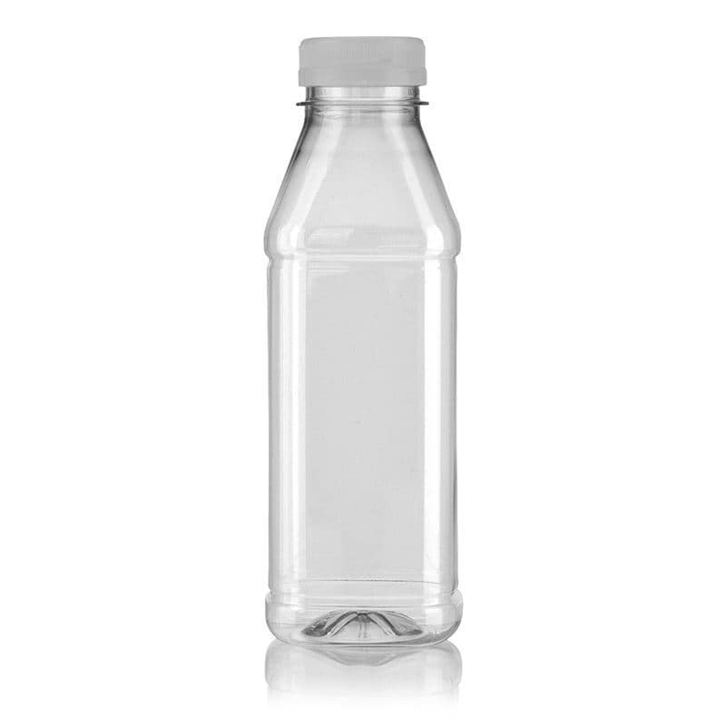 500 ml Garrafa PET 'Milk and Juice Carré',quadrada, plástico, boca: 38 mm