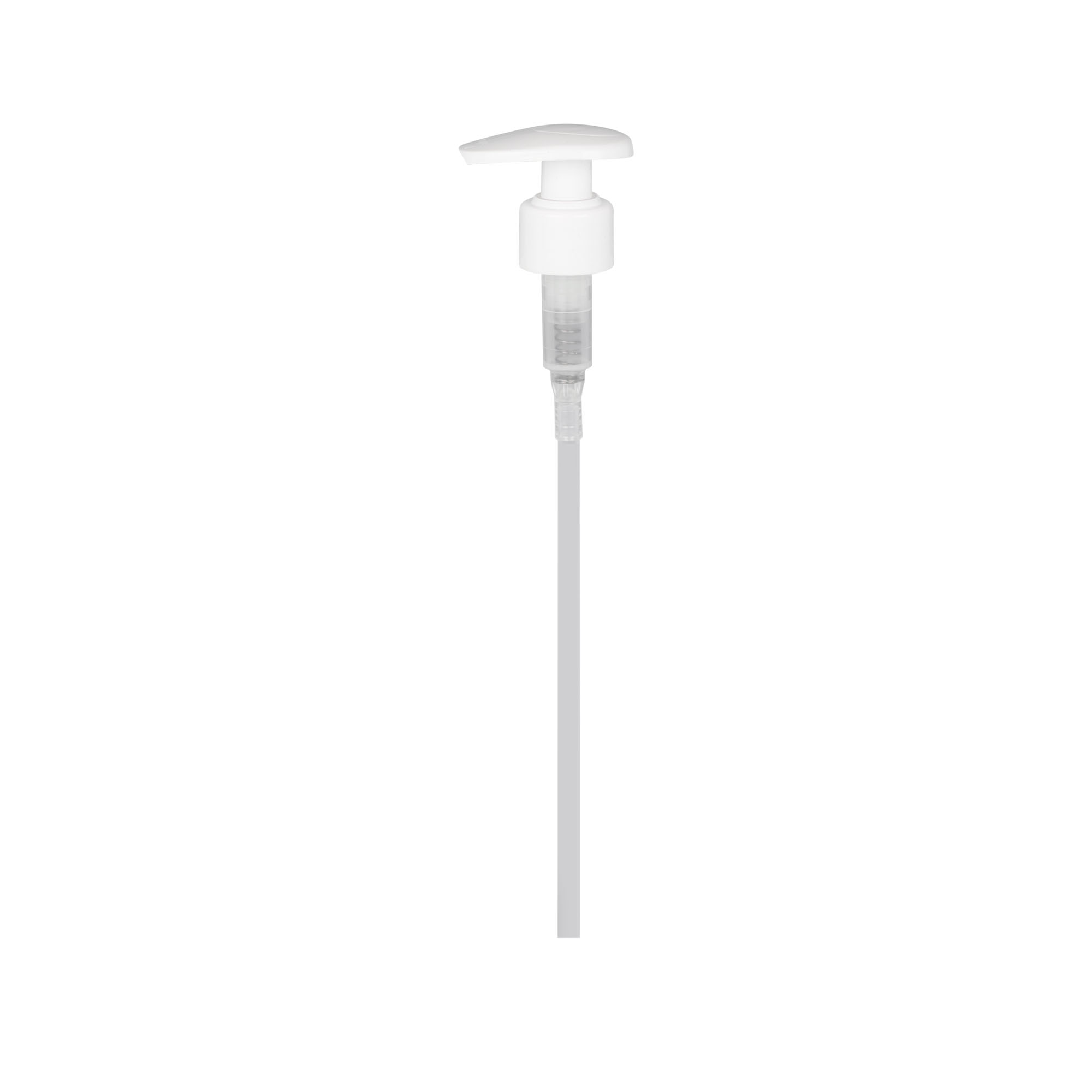 Tampa de rosca com bomba doseadora, plástico PP, branco, para bocal: 24/410 Tampa de rosca com bomba doseadora, plástico PP, branco, para bocal: 24/410