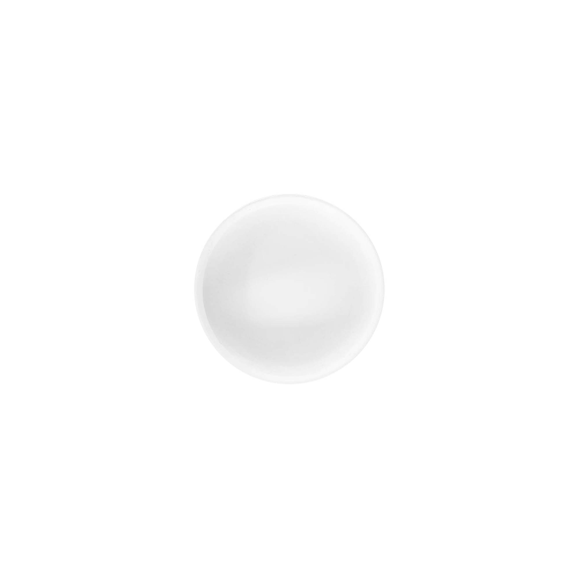 Tampa de rosca 'White Line' 6ml, plástico PP, branco
