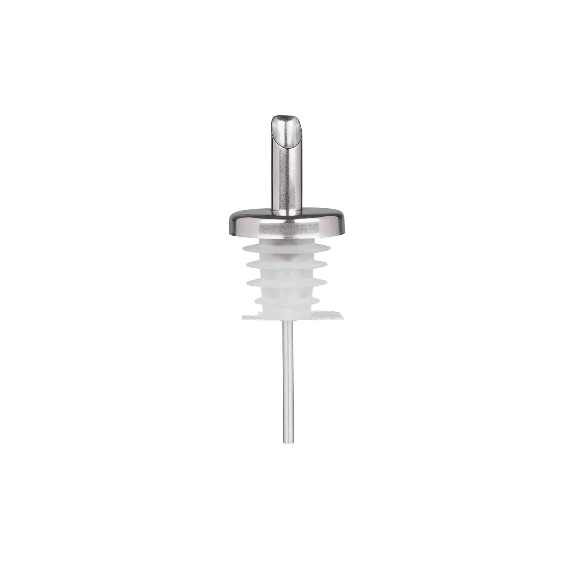 Bico vertedor Inox para óleo, aço inoxidável, prateado