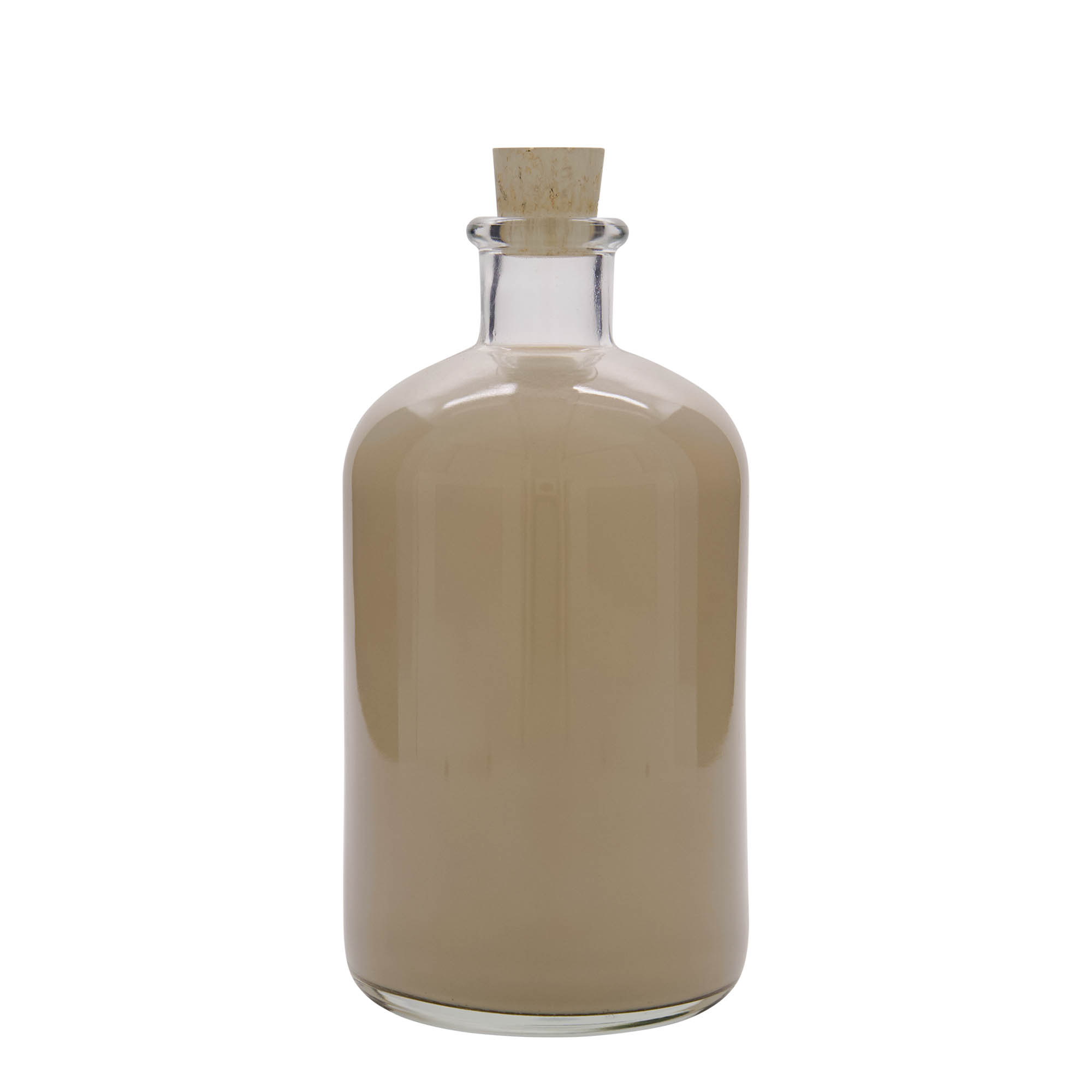 Frasco de vidro de 1.000 ml, farmacêutico, boca: cortiça
