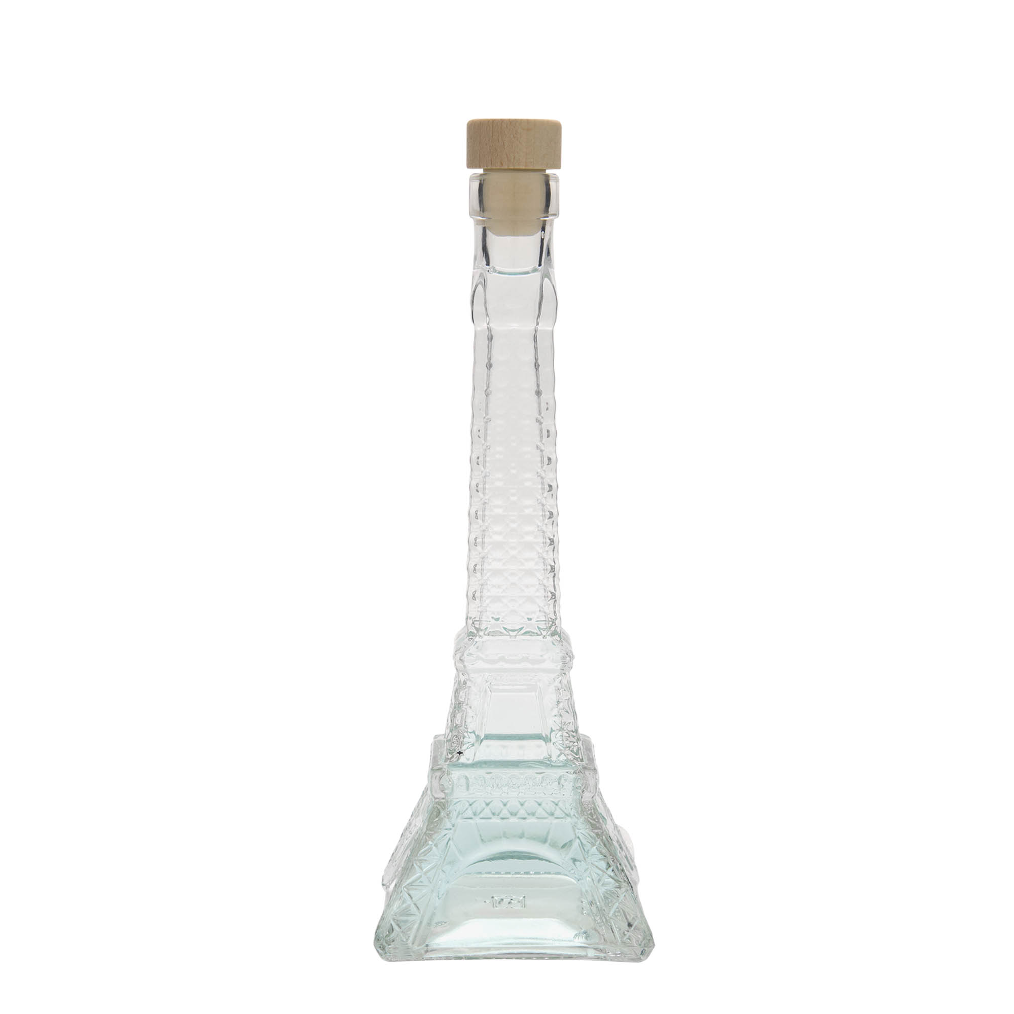 Garrafa de vidro de 200 ml 'Torre Eiffel', abertura: cortiça
