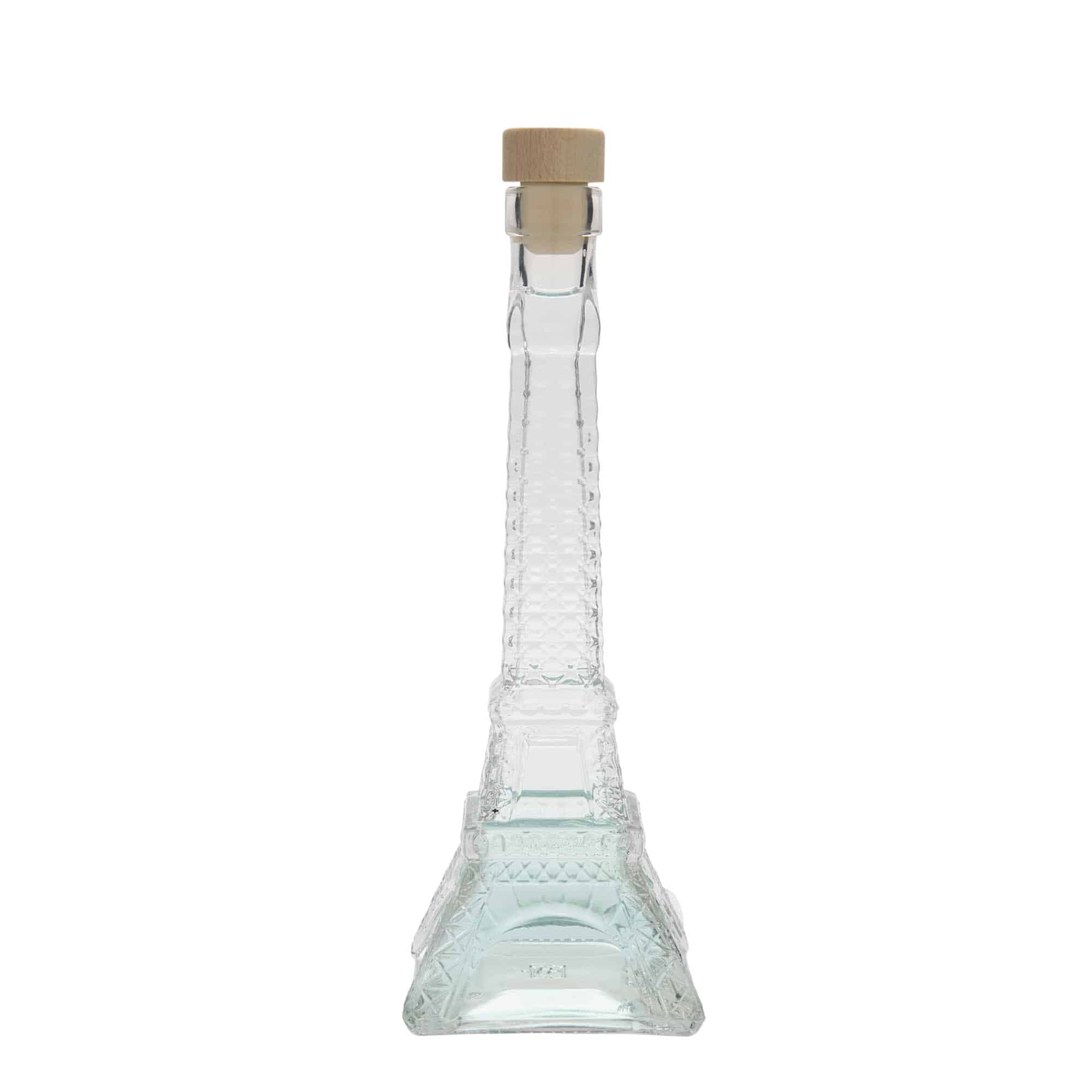 Garrafa de vidro de 200 ml 'Torre Eiffel', abertura: cortiça