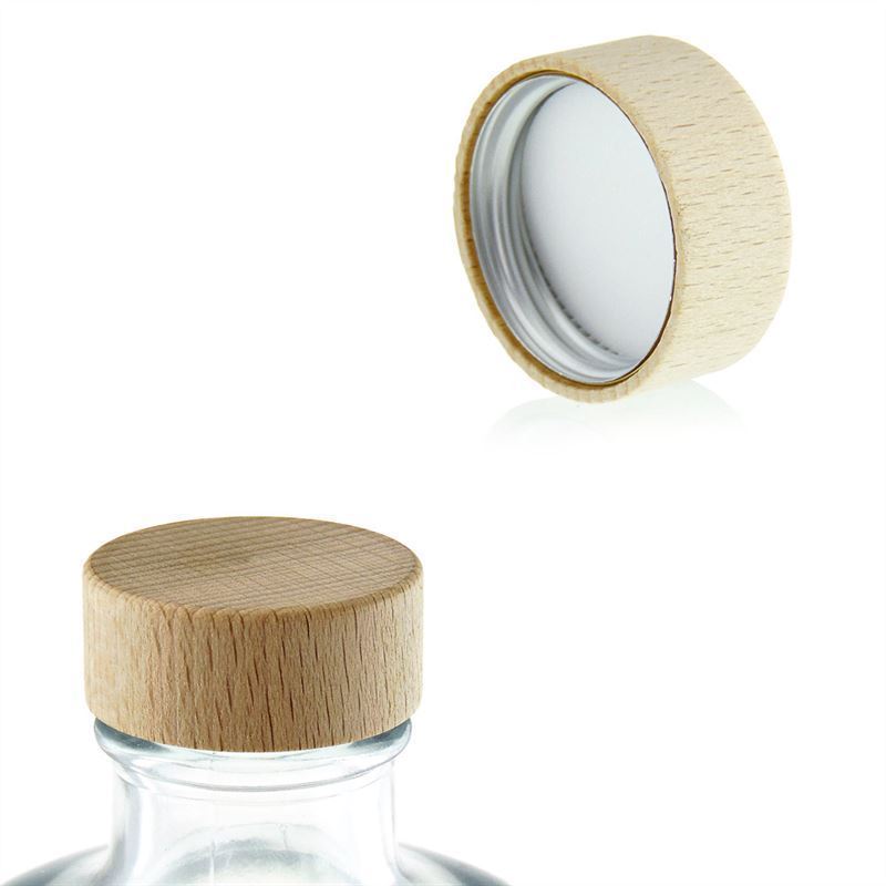 Tampa de rosca, madeira, bege, para bocal: GPI 33/400 Tampa de rosca, madeira, bege, para bocal: GPI 33/400