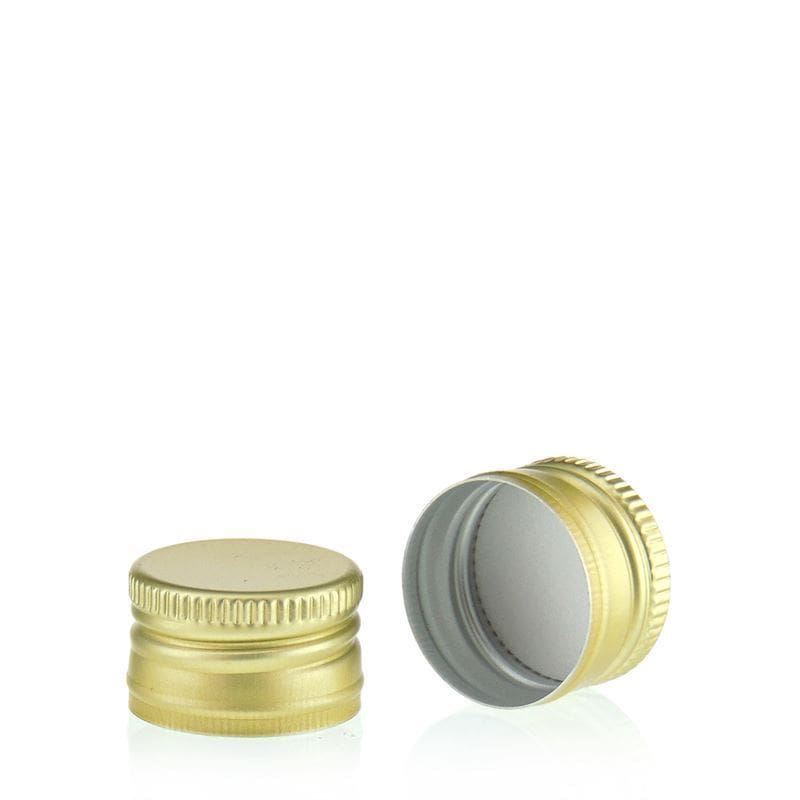 Tampa de rosca, metal, dourada, para bocal: PP 22 Tampa de rosca, metal, dourada, para bocal: PP 22