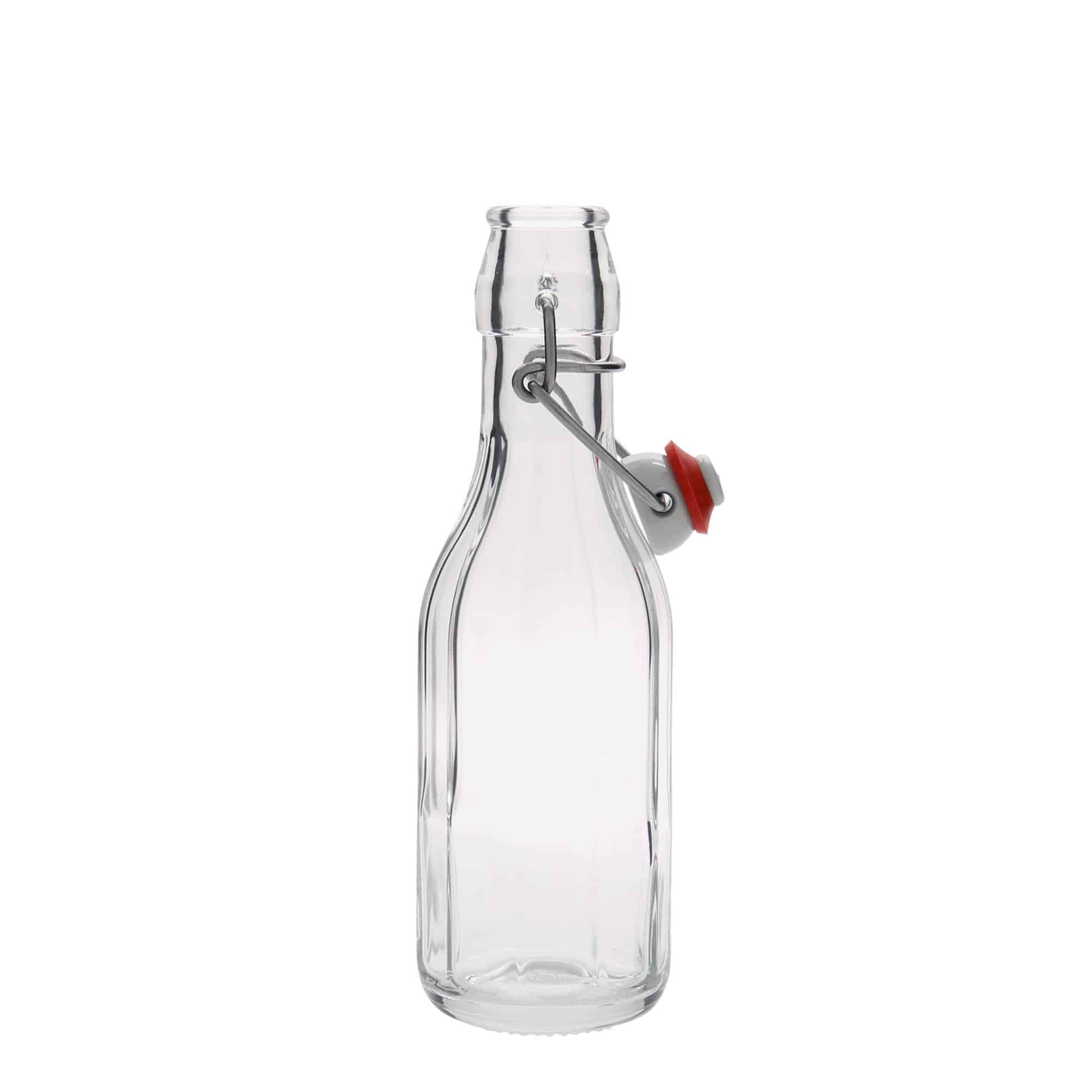 250 ml Garrafa de vidro 'Bravo', decagonal, boca: Tampa mecânica 250 ml Garrafa de vidro 'Bravo', decagonal, boca: Tampa mecânica