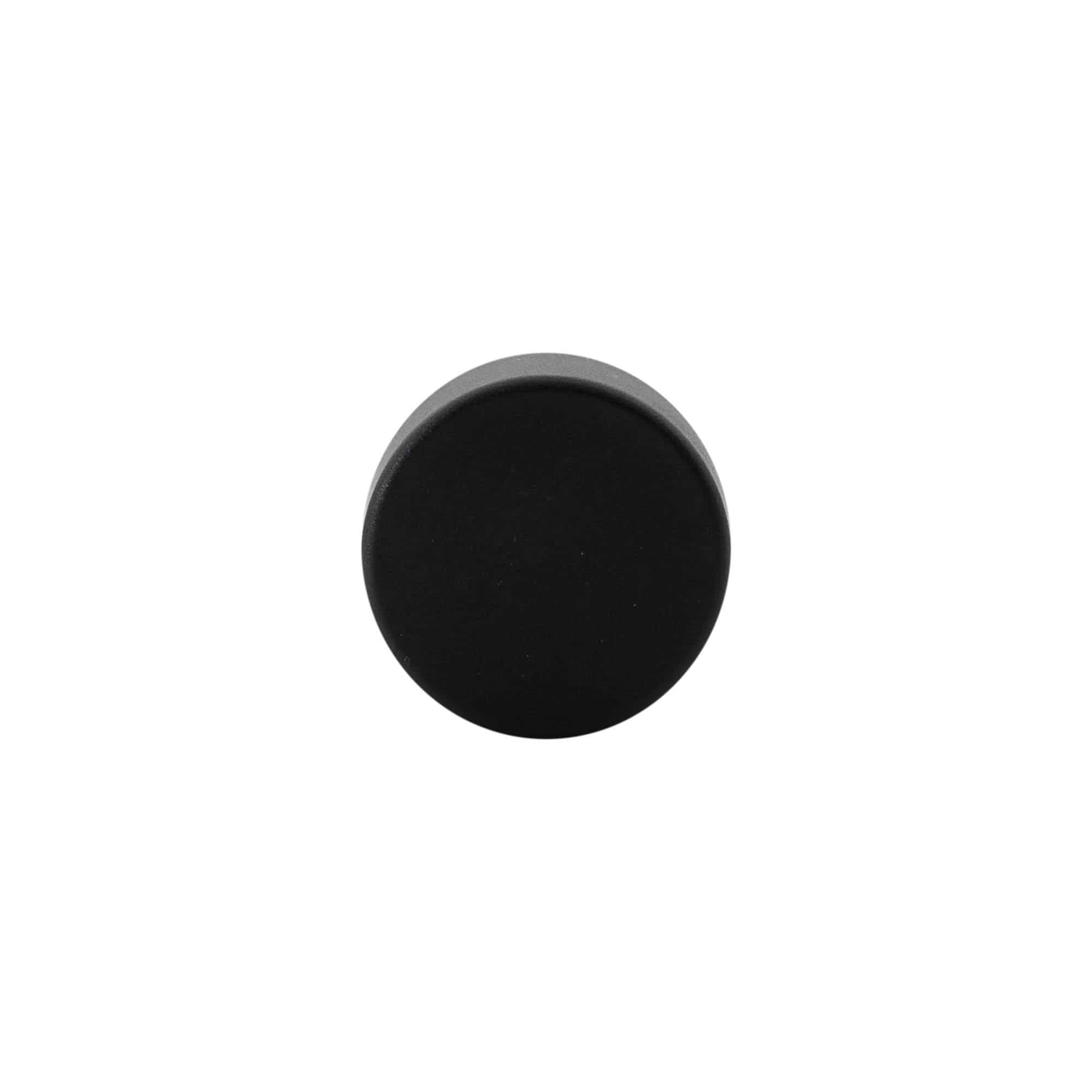 Rolha de pega 19 mm, plástico, preta, para bocal: cortiça Rolha de pega 19 mm, plástico, preta, para bocal: cortiça