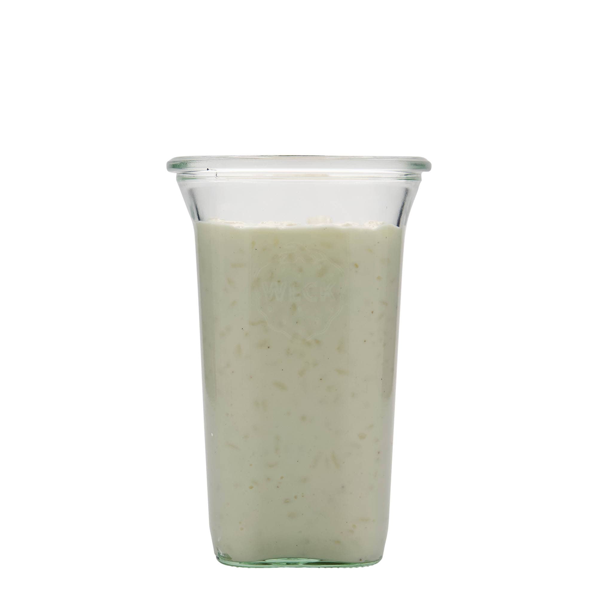 795 ml WECK Quadroglas, quadrado, Abertura: Borda redonda