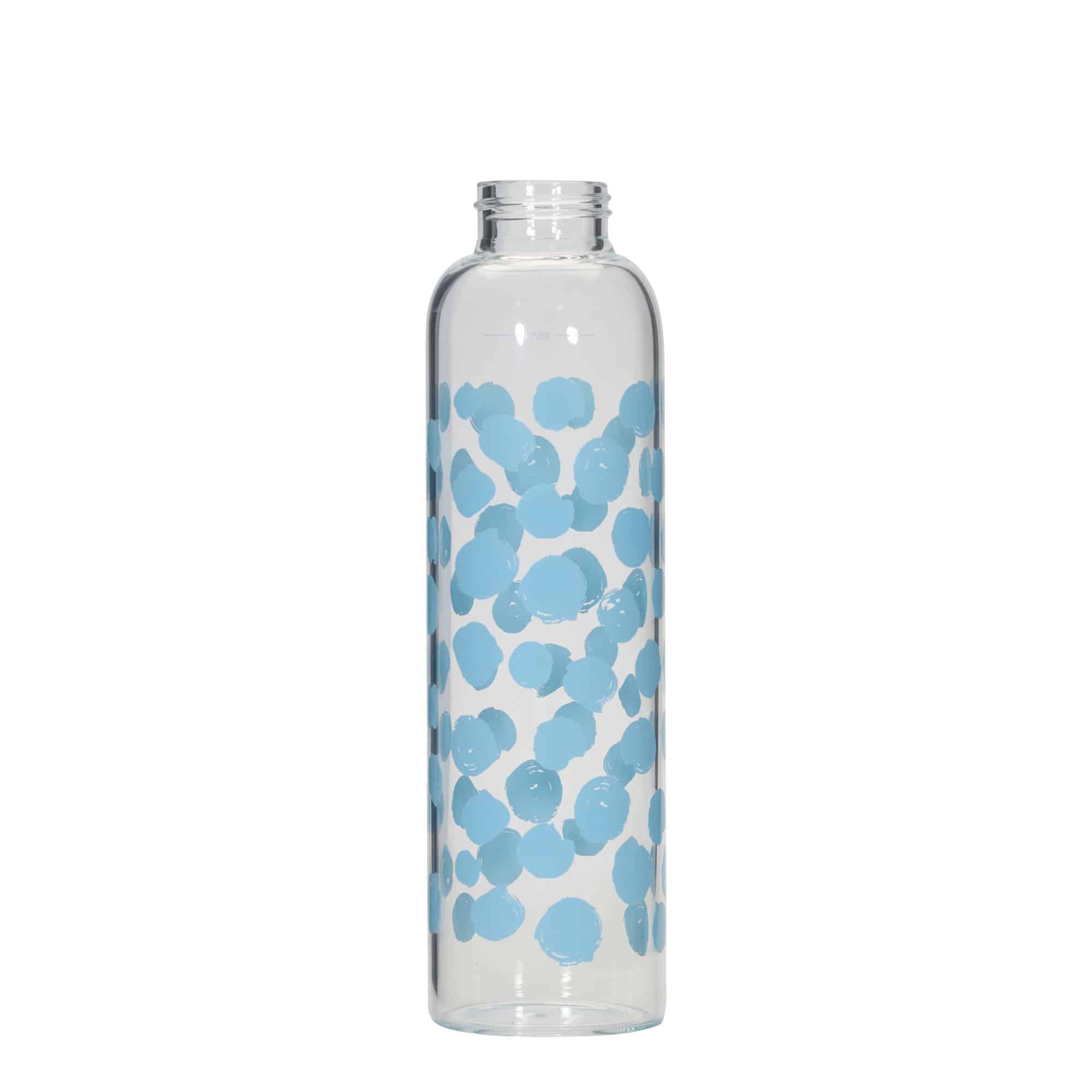 500 ml Garrafa de água 'Perseus', Motivo: Pintas azuis, boca: Tampa de rosca 500 ml Garrafa de água 'Perseus', Motivo: Pintas azuis, boca: Tampa de rosca