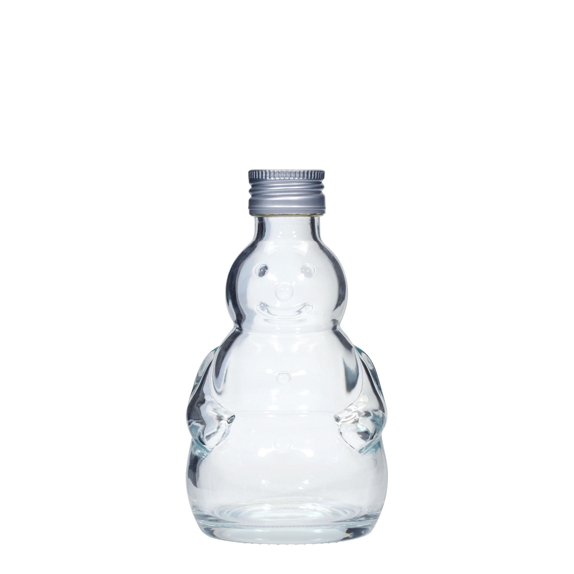 Frasco de vidro de 200 ml 'Boneco de Neve', boca: PP 28 Frasco de vidro de 200 ml 'Boneco de Neve', boca: PP 28