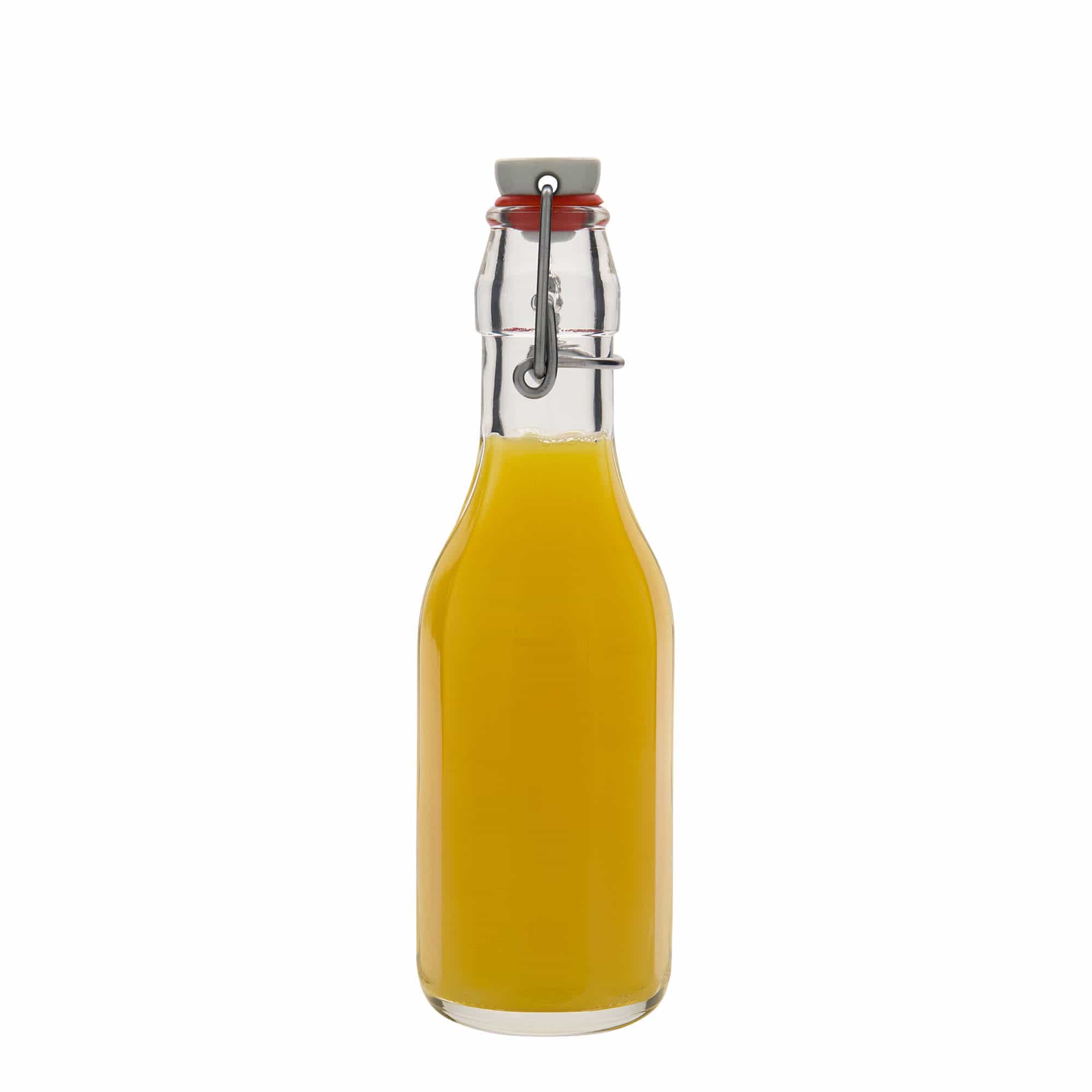 Frasco de vidro de 250 ml 'Bravo', decagonal, boca: fecho de mola