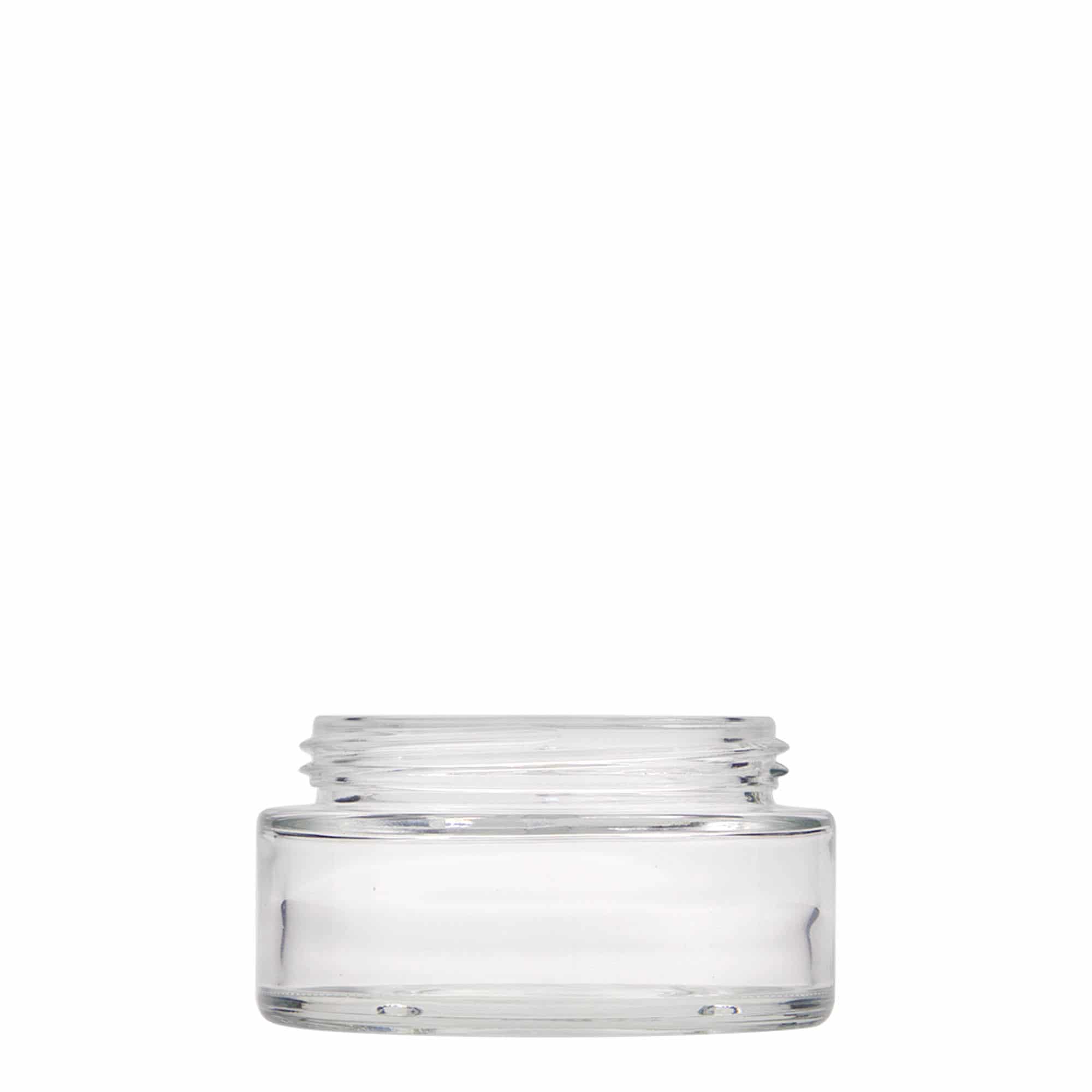 100 ml Pote 'Clear Edition', vidro, boca: Tampa de rosca 100 ml Pote 'Clear Edition', vidro, boca: Tampa de rosca