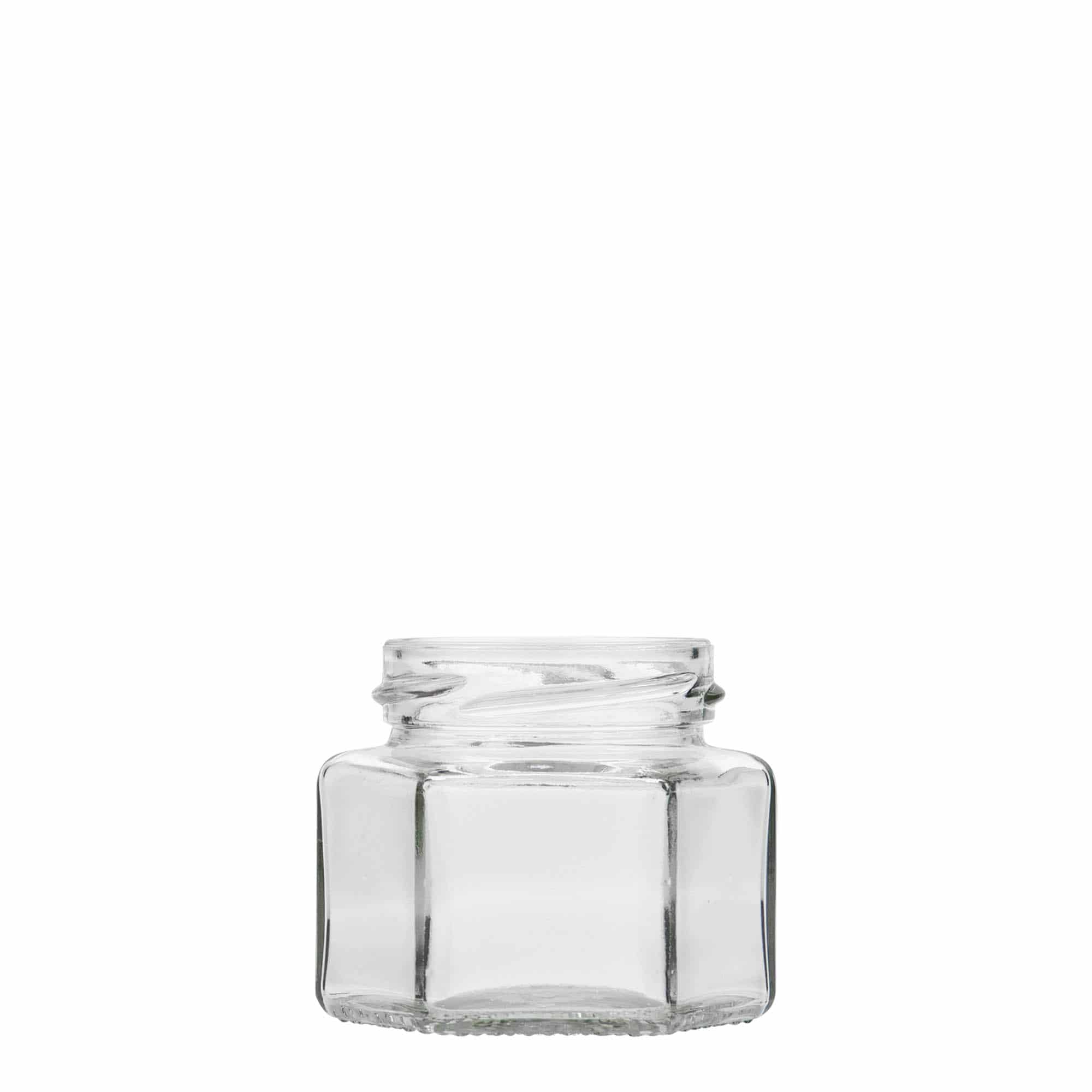 106 ml Frasco hexagonal, boca: Twist-Off (TO 53) 106 ml Frasco hexagonal, boca: Twist-Off (TO 53)