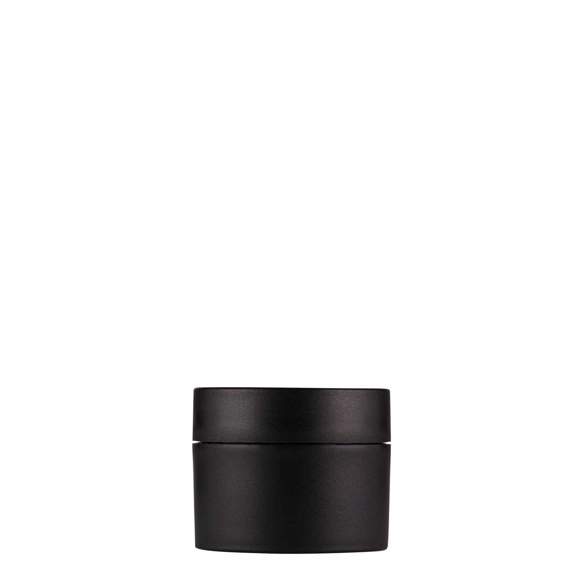 15 ml frasco de plástico 'Antonella', PP, preto, boca: tampa de rosca