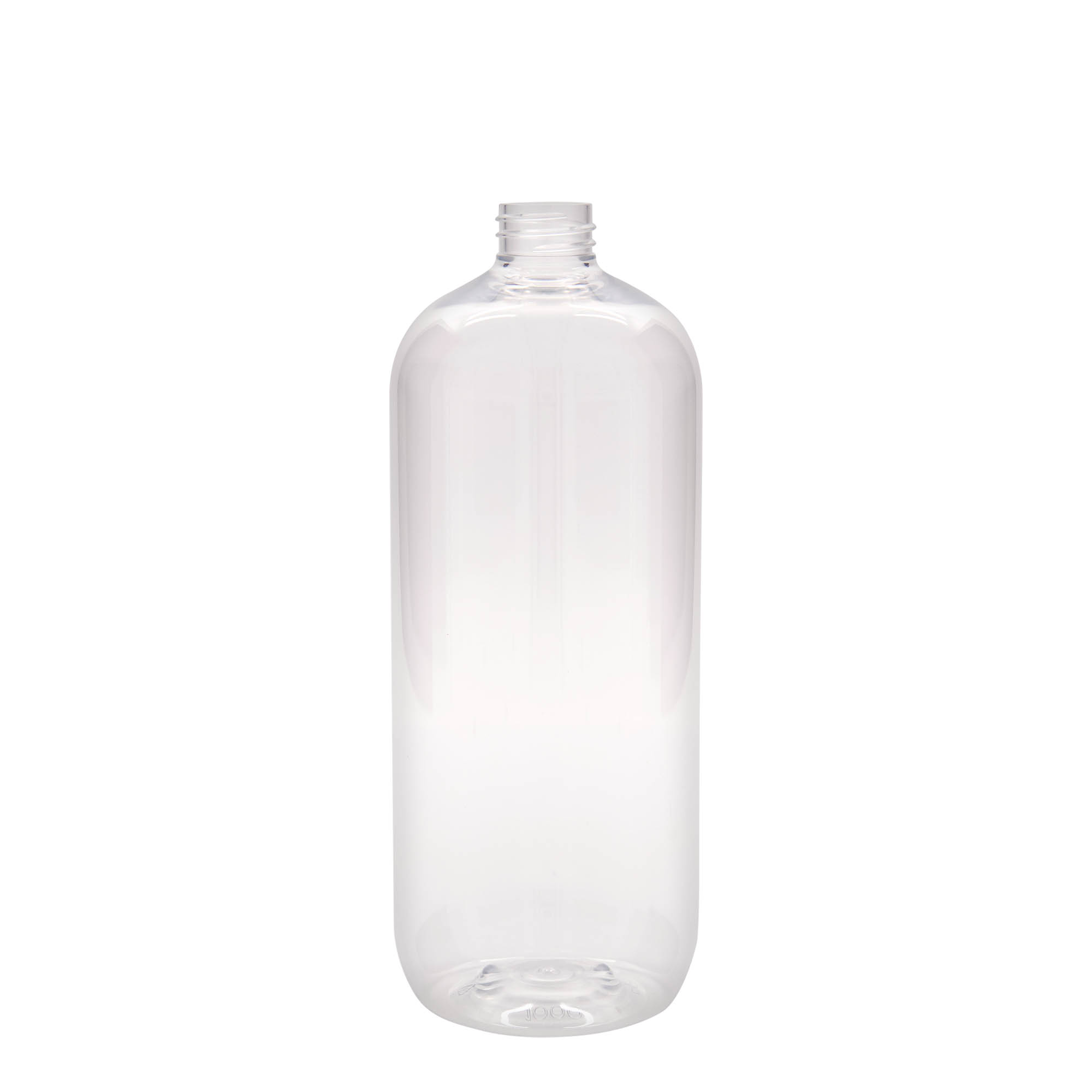 Garrafa PET de 1.000 ml 'Boston', plástico, boca: 28/410