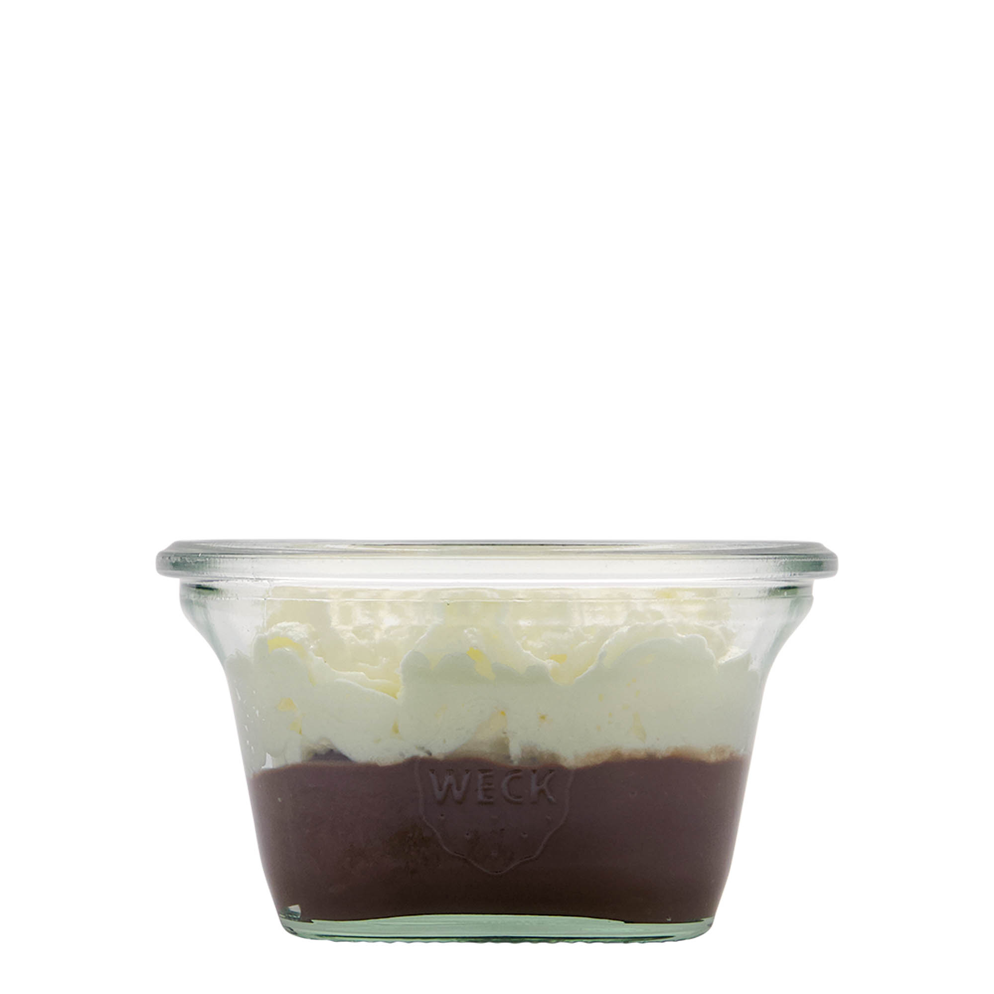 290 ml WECK-Quadroglas, quadrado, boca: borda redonda