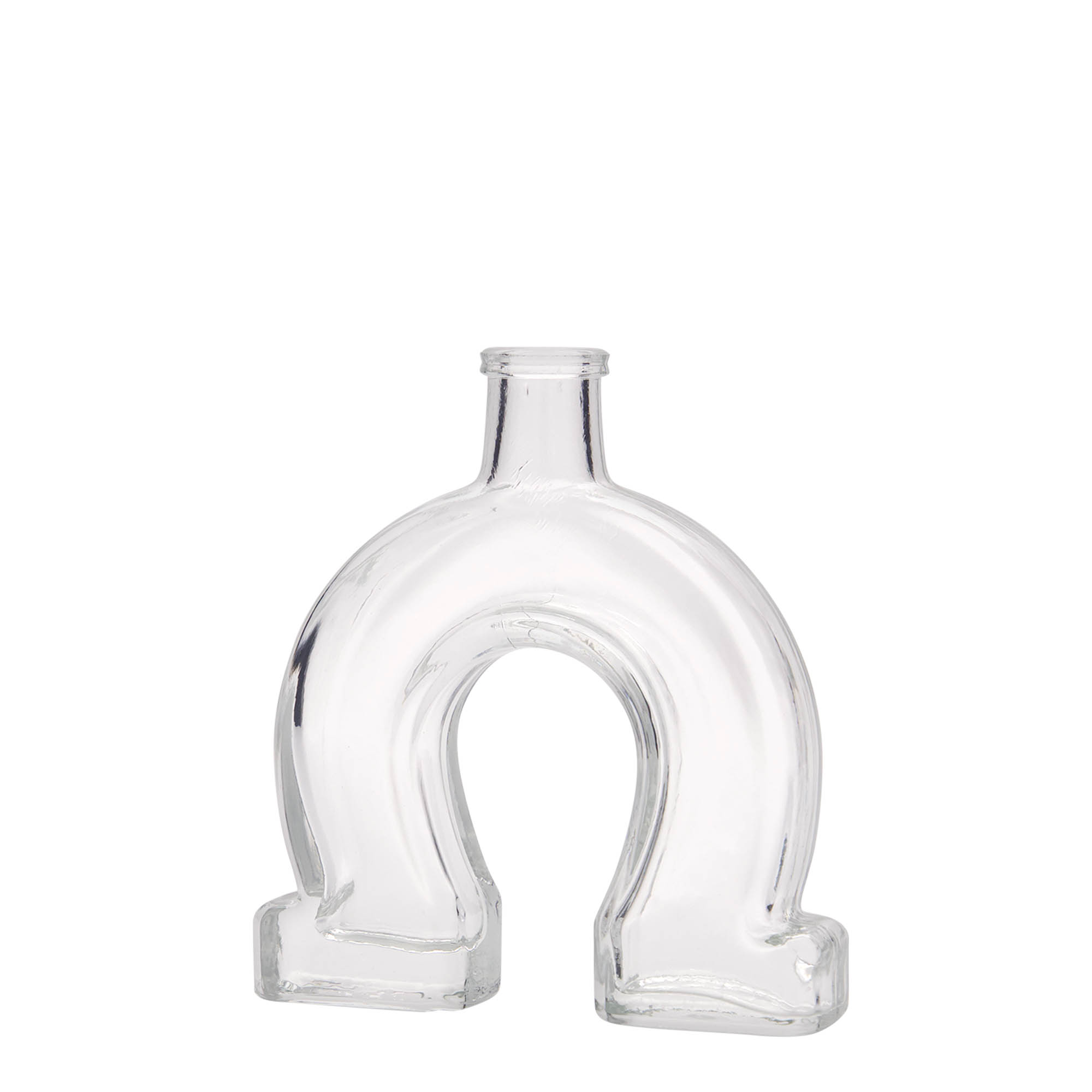 Frasco de vidro de 100 ml 'Ferradura', boca: cortiça Frasco de vidro de 100 ml 'Ferradura', boca: cortiça