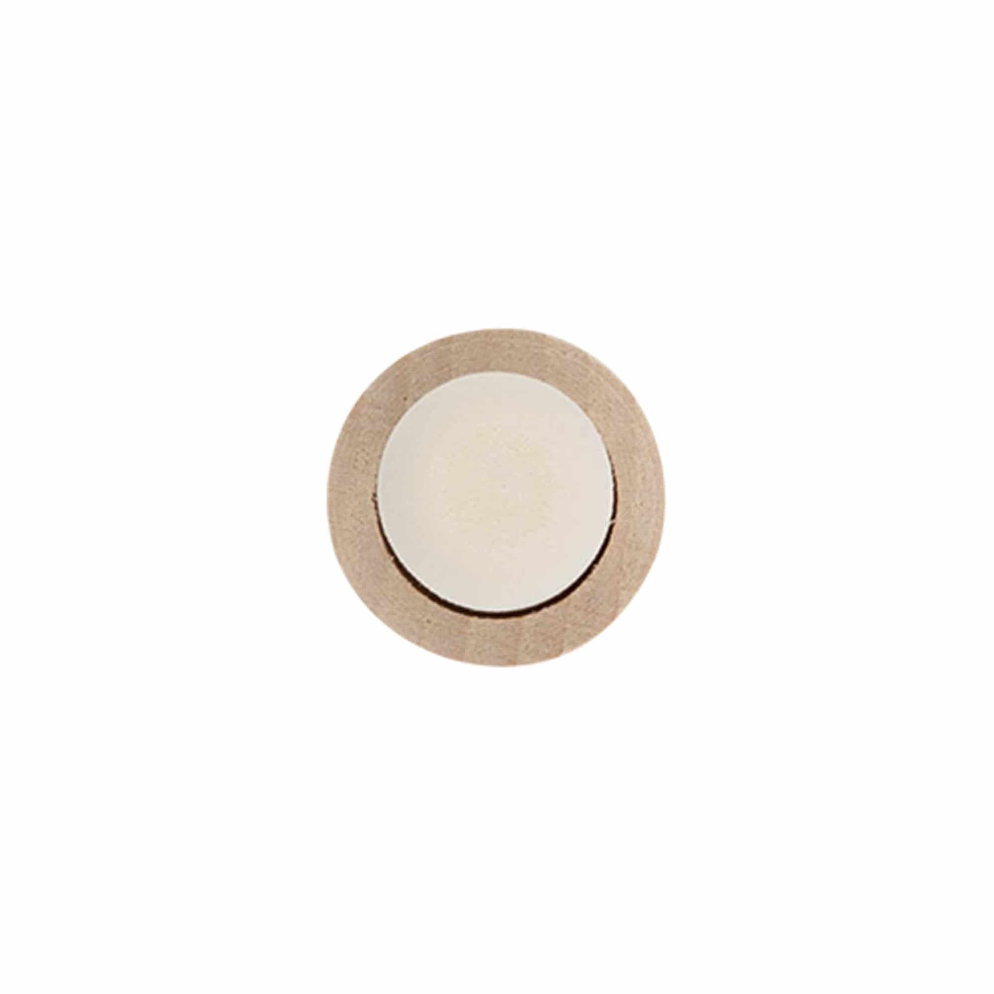 Rolha de pega 19 mm, madeira/plástico, para boca: cortiça