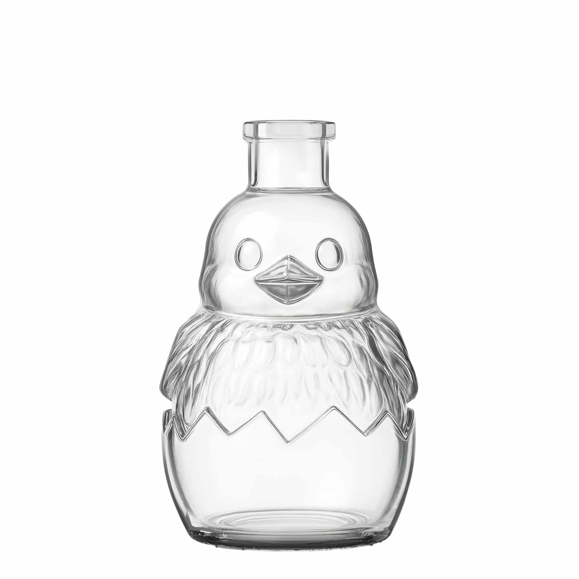 Garrafa de vidro 200 ml 'Pintainho', boca: cortiça