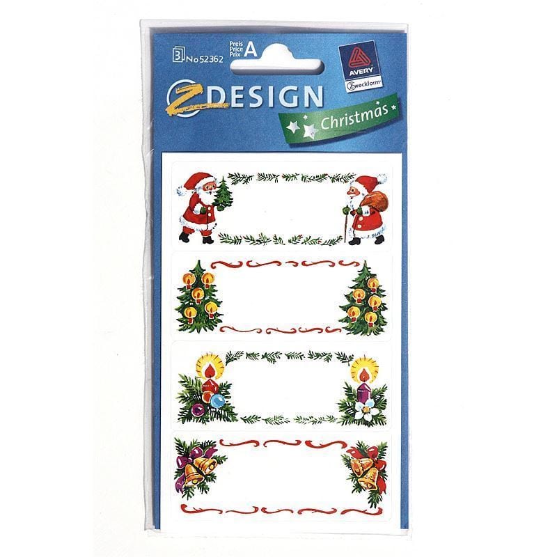 Etiquetas Zweckform 'Imagens de Natal', papel, multicoloridas
