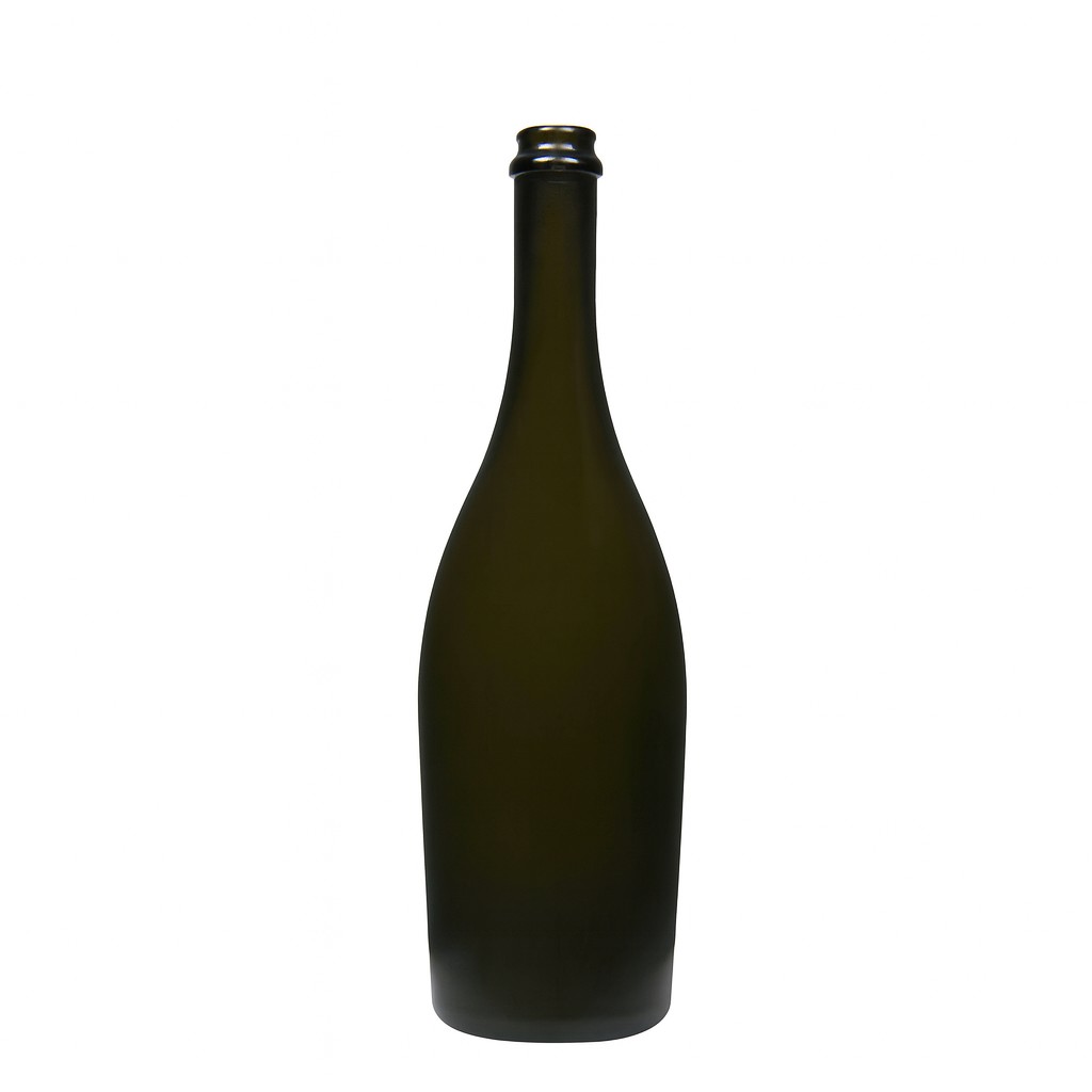 Garrafa de espumante 750 ml 'Carmen', vidro, verde antigo, boca: coroa de garrafa Garrafa de espumante 750 ml 'Carmen', vidro, verde antigo, boca: coroa de garrafa