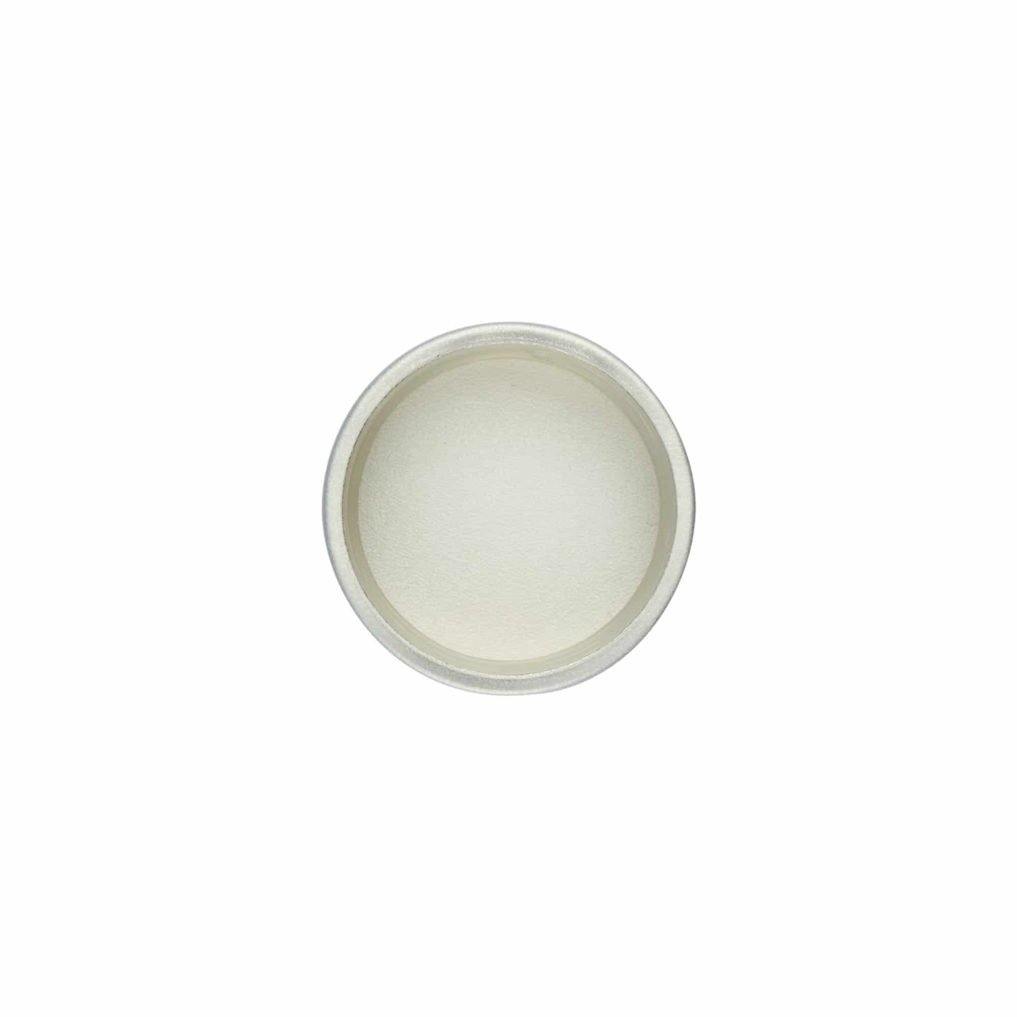Tampa de rosca, metal, prata, para bocal: GPI 28/400