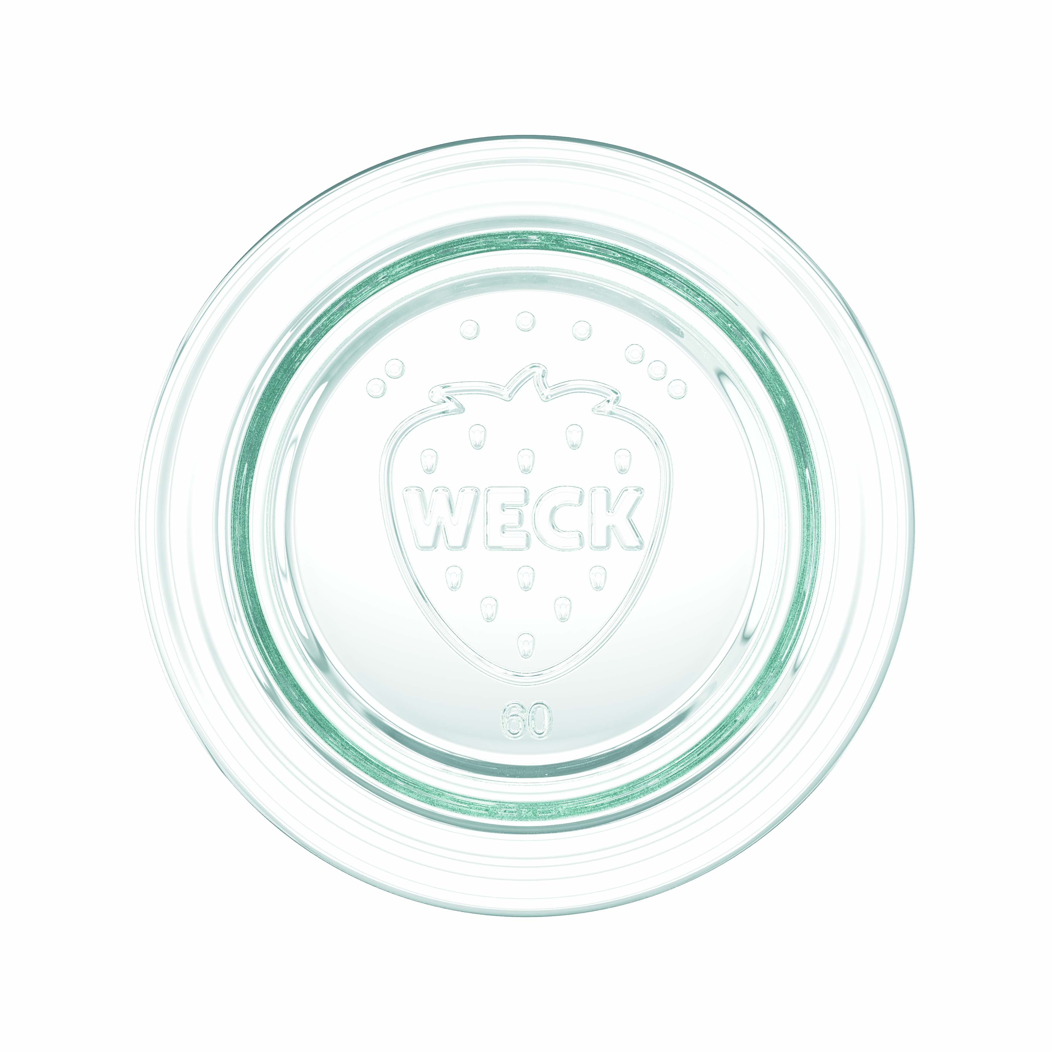 12x 50 ml frasco WECK com tampa de vidro RR 60