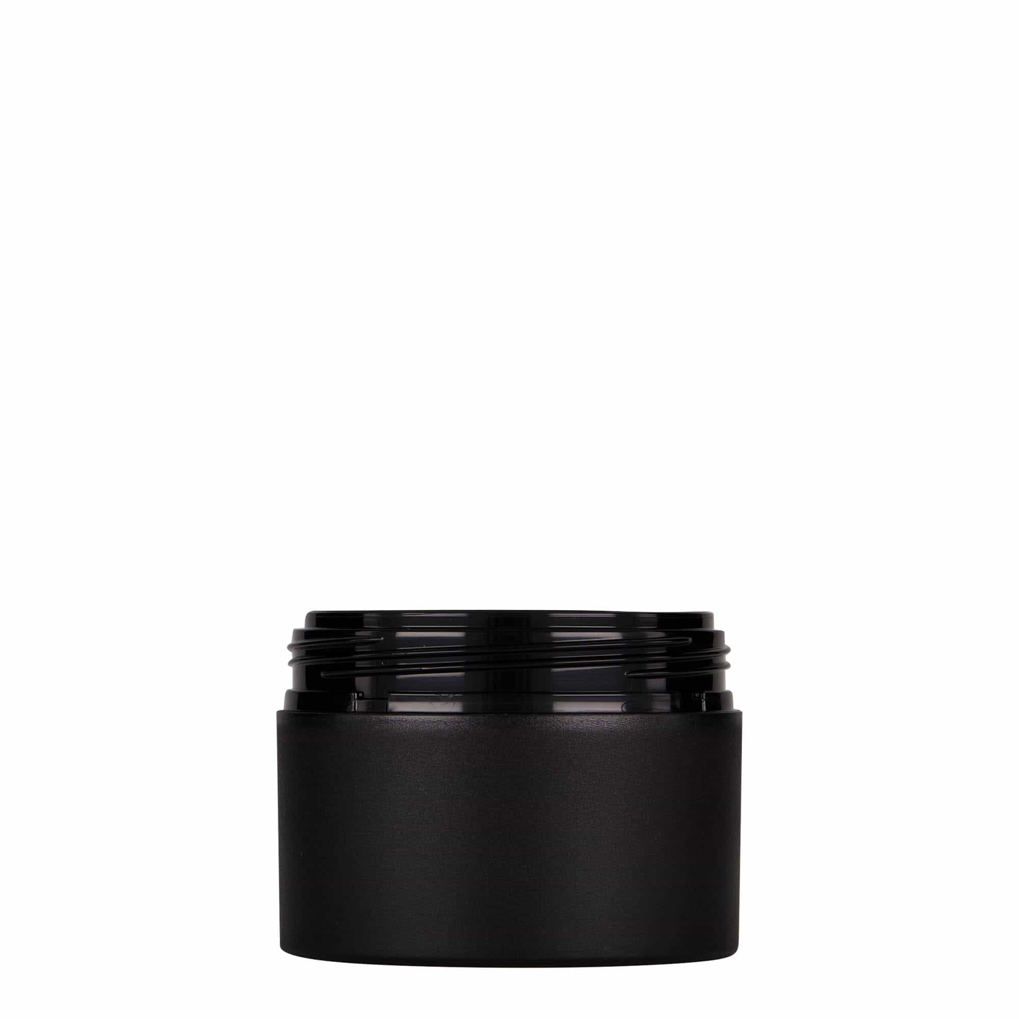 100 ml Boião em plástico 'Antonella', PP, preto, boca: Tampa de rosca 100 ml Boião em plástico 'Antonella', PP, preto, boca: Tampa de rosca