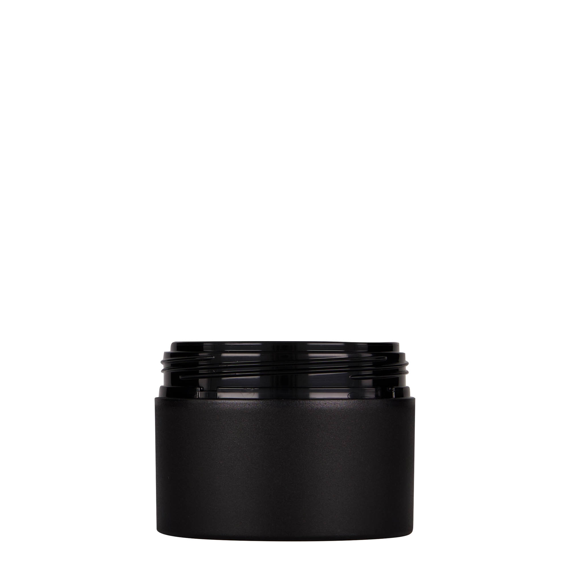 Dose de plástico 100 ml 'Antonella', PP, preto, abertura: tampa de rosca Dose de plástico 100 ml 'Antonella', PP, preto, abertura: tampa de rosca