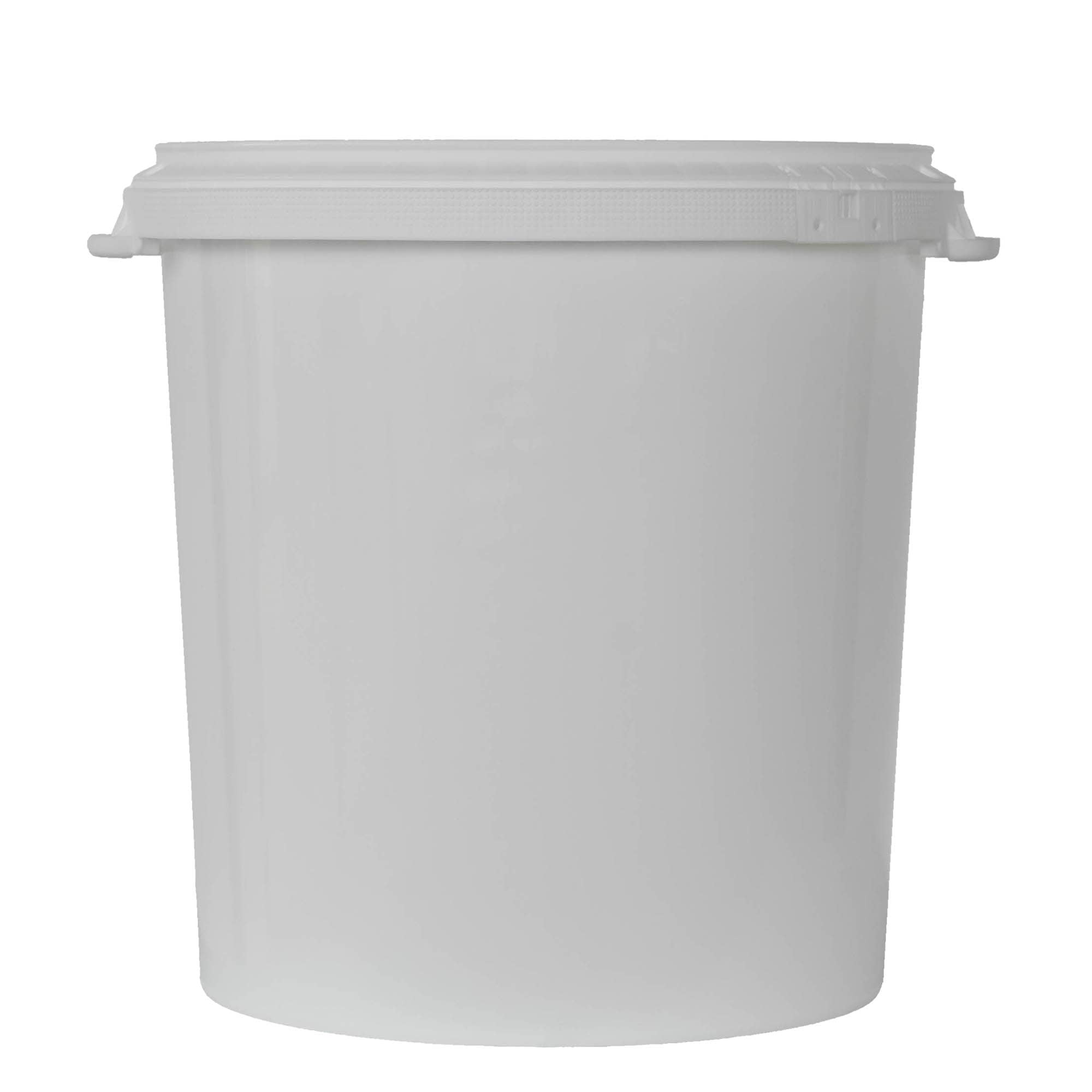 Balde de 30 l, plástico PP, branco