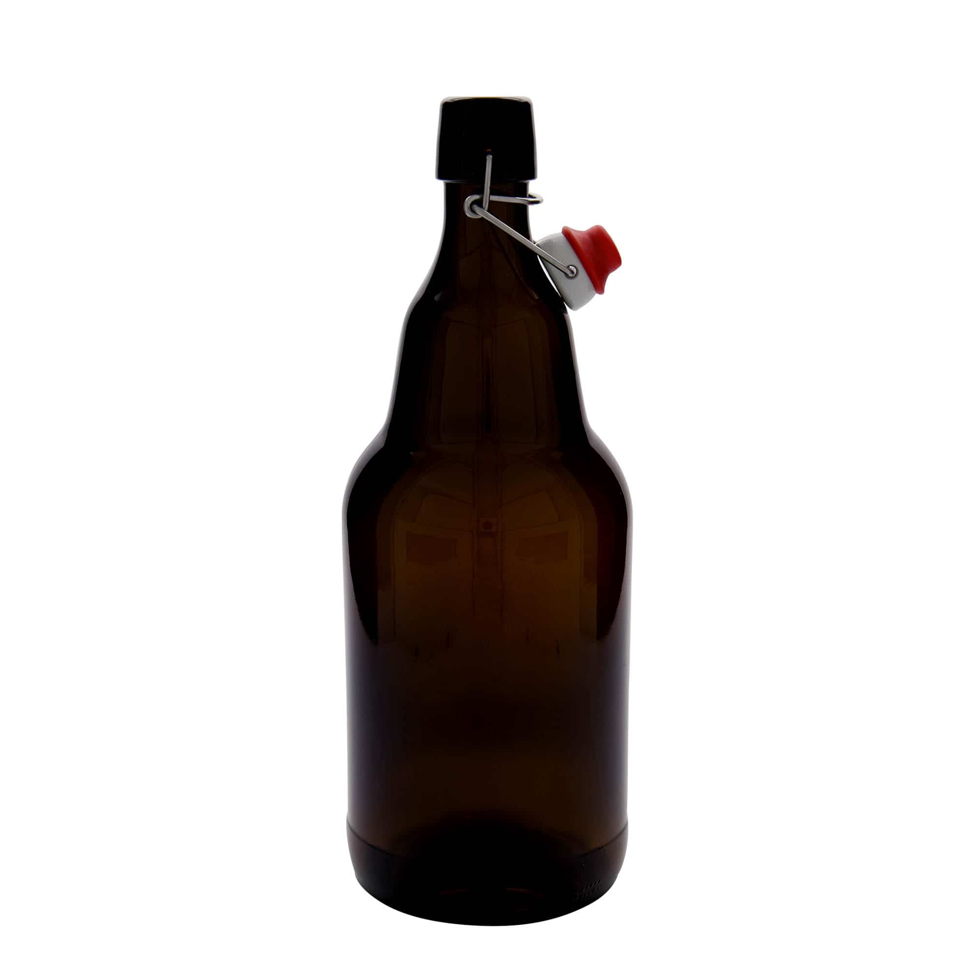 2000 ml Garrafa de cerveja, vidro, castanho, boca: Tampa mecânica 2000 ml Garrafa de cerveja, vidro, castanho, boca: Tampa mecânica