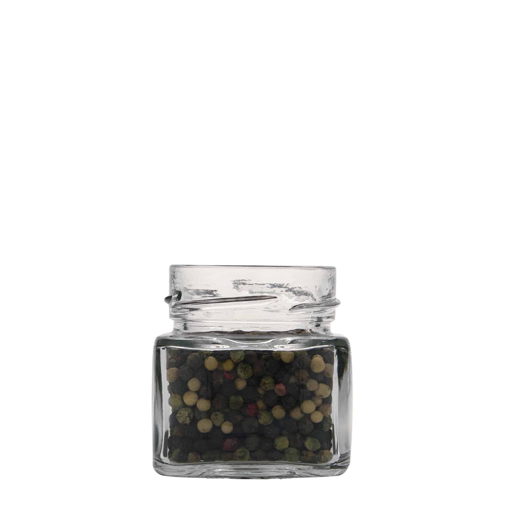 106 ml Frasco quadrado 'Ikarus', boca: Deep-Twist-Off (DTO 58)
