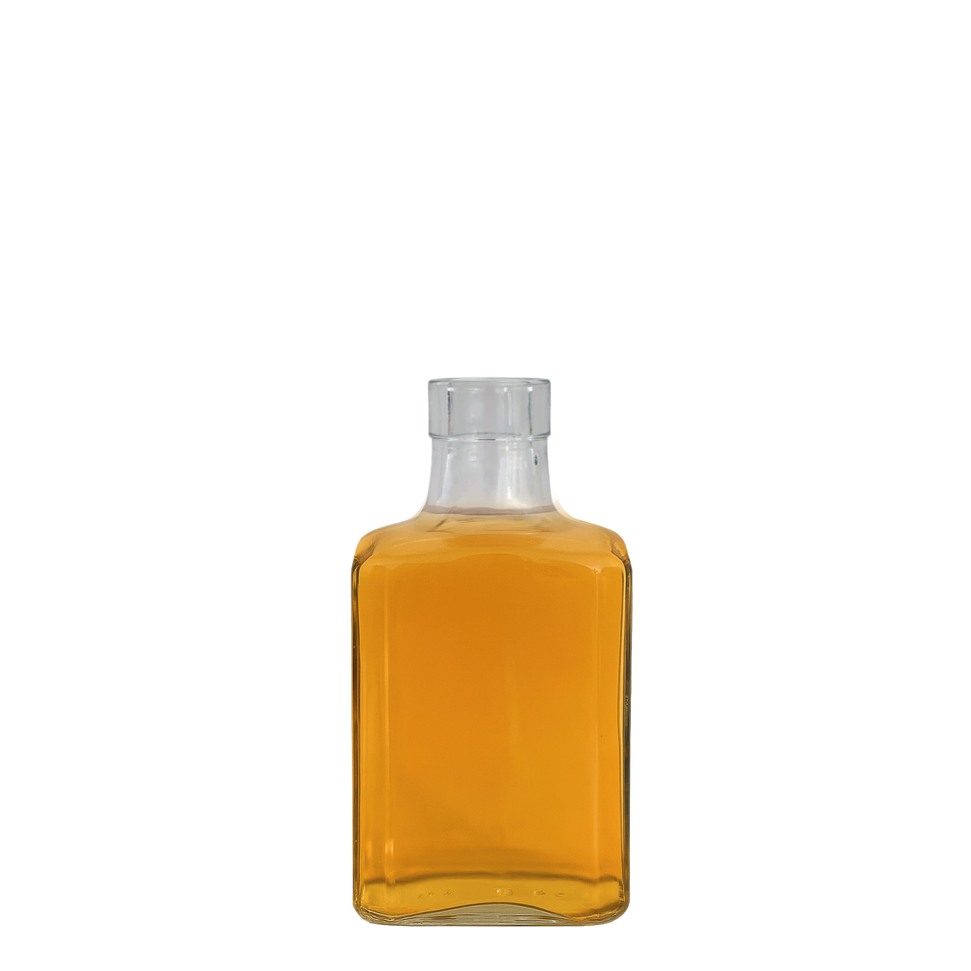 Frasco de vidro de 250 ml 'Decanter Quadro Oberband', quadrado, boca: cortiça