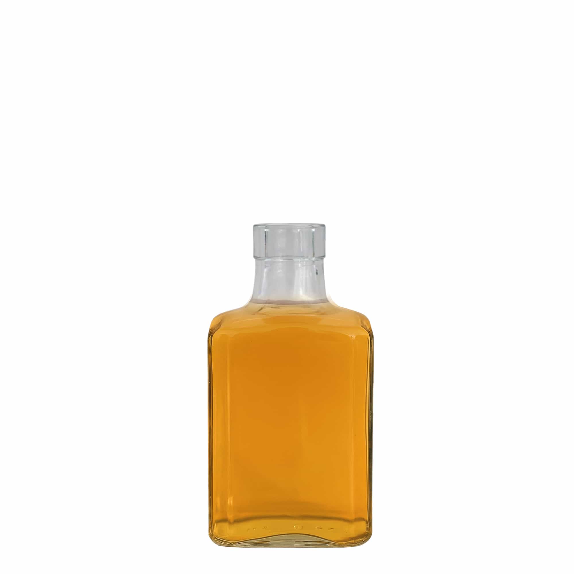 Frasco de vidro de 250 ml 'Decanter Quadro Oberband', quadrado, boca: cortiça Frasco de vidro de 250 ml 'Decanter Quadro Oberband', quadrado, boca: cortiça