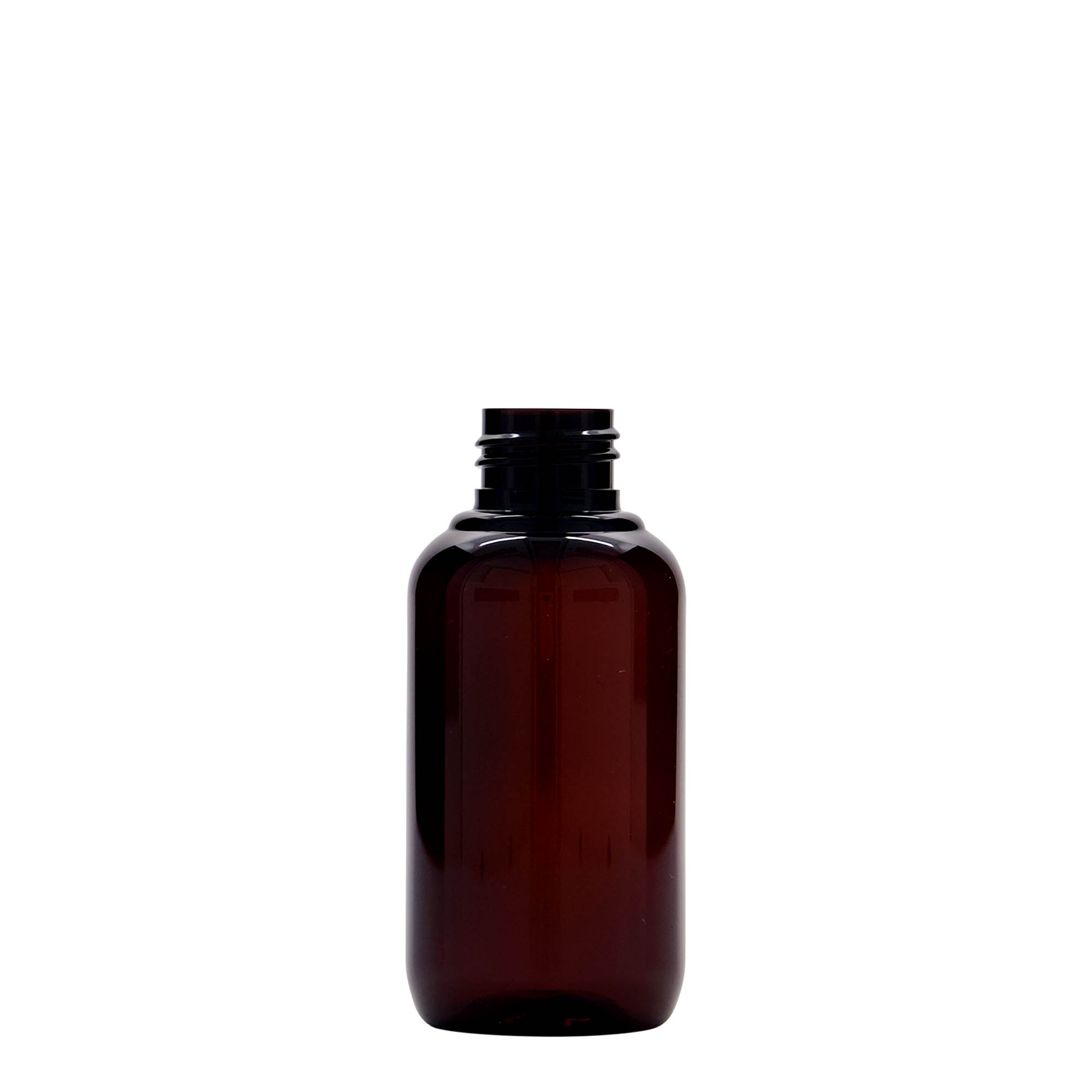 Frasco de plástico reciclado 100 ml 'Victor's Best', PCR, castanho, bocal: 24/410 Frasco de plástico reciclado 100 ml 'Victor's Best', PCR, castanho, bocal: 24/410