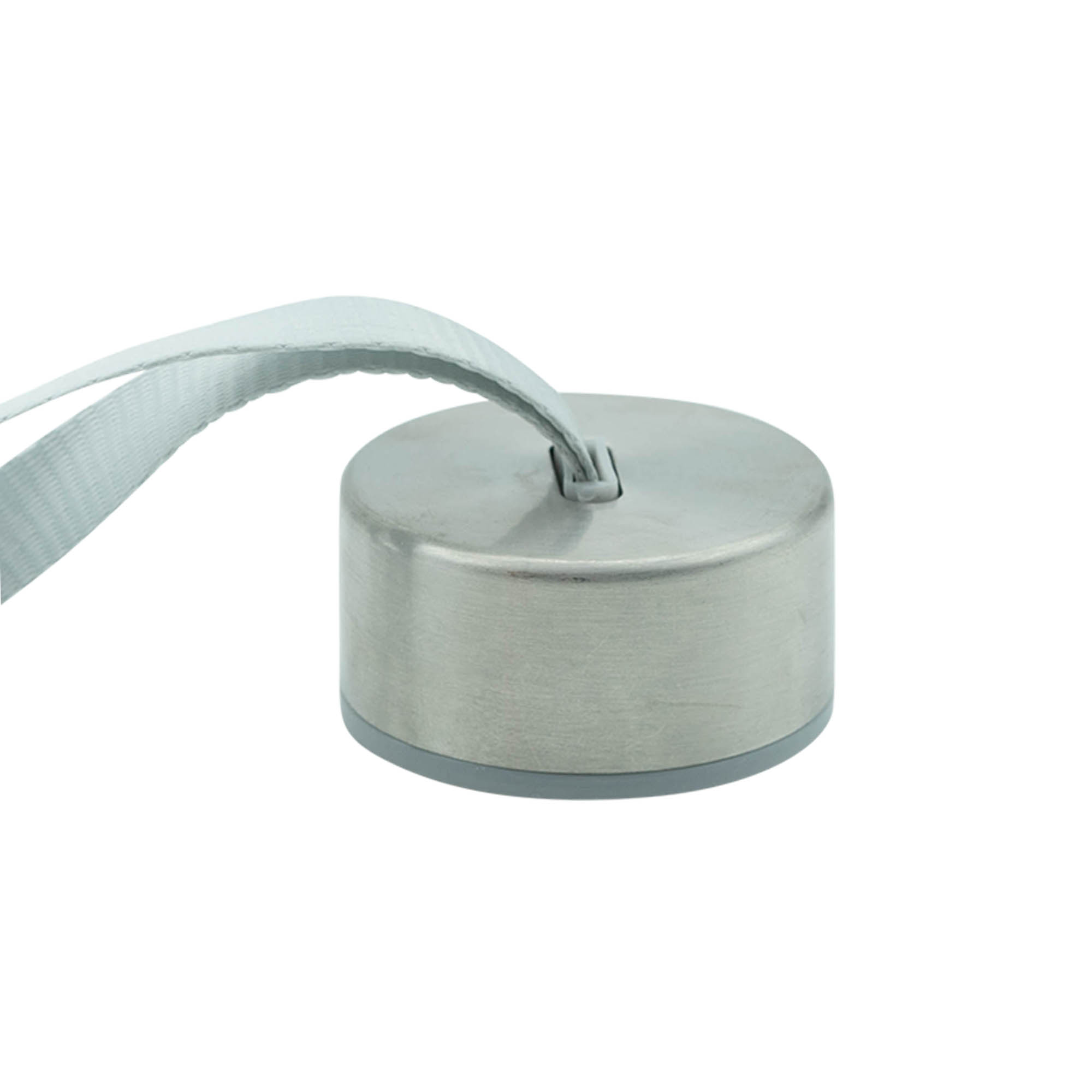 Tampa de rosca 'Perseus' com argola, metal, prateado