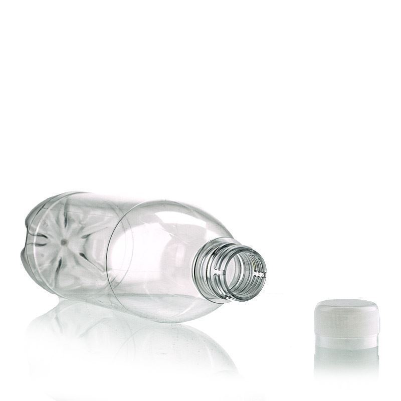 Garrafa PET universal de 500 ml, plástico, boca: PCO28 Garrafa PET universal de 500 ml, plástico, boca: PCO28