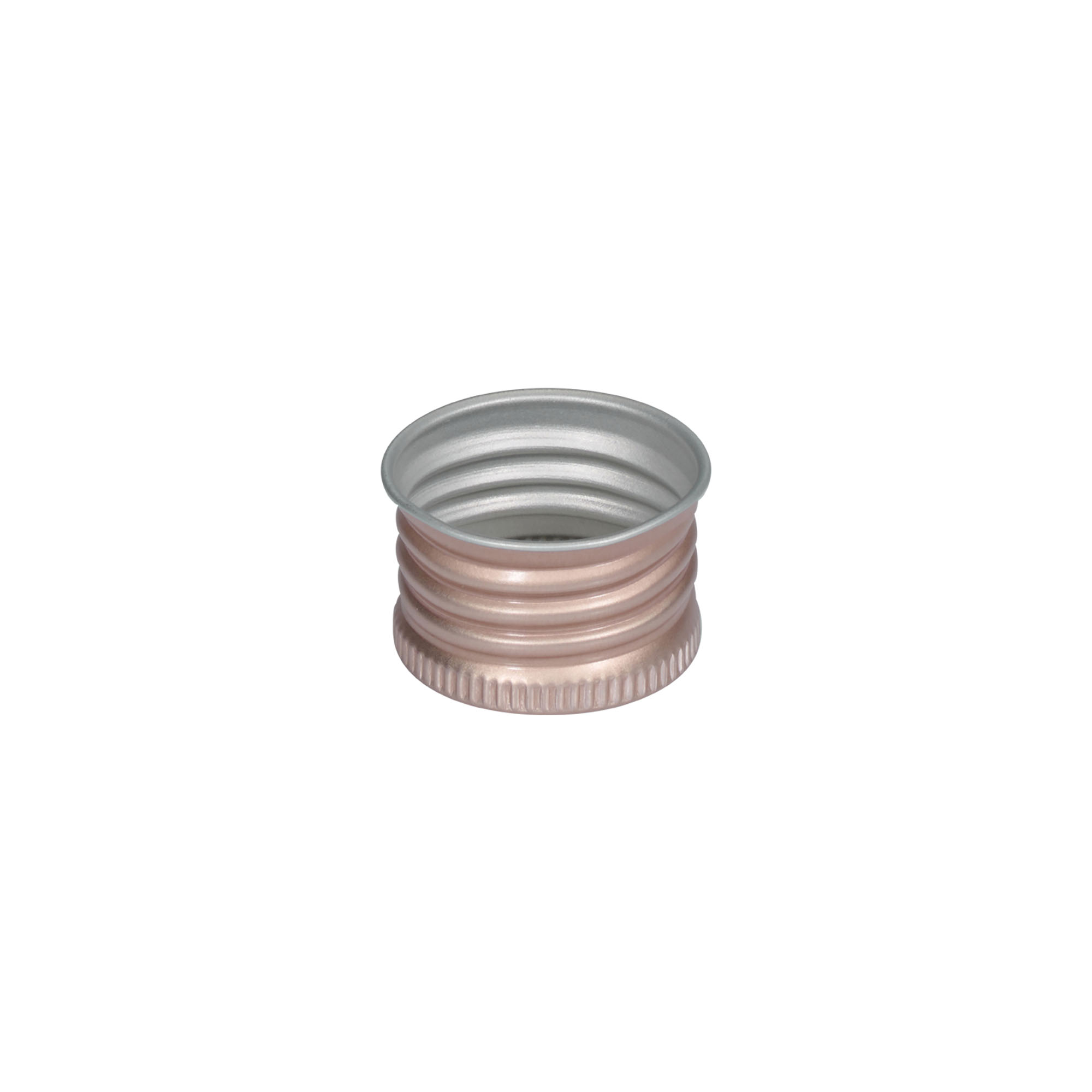 Tampa de rosca, metal, rosa, para bocal: 24/410