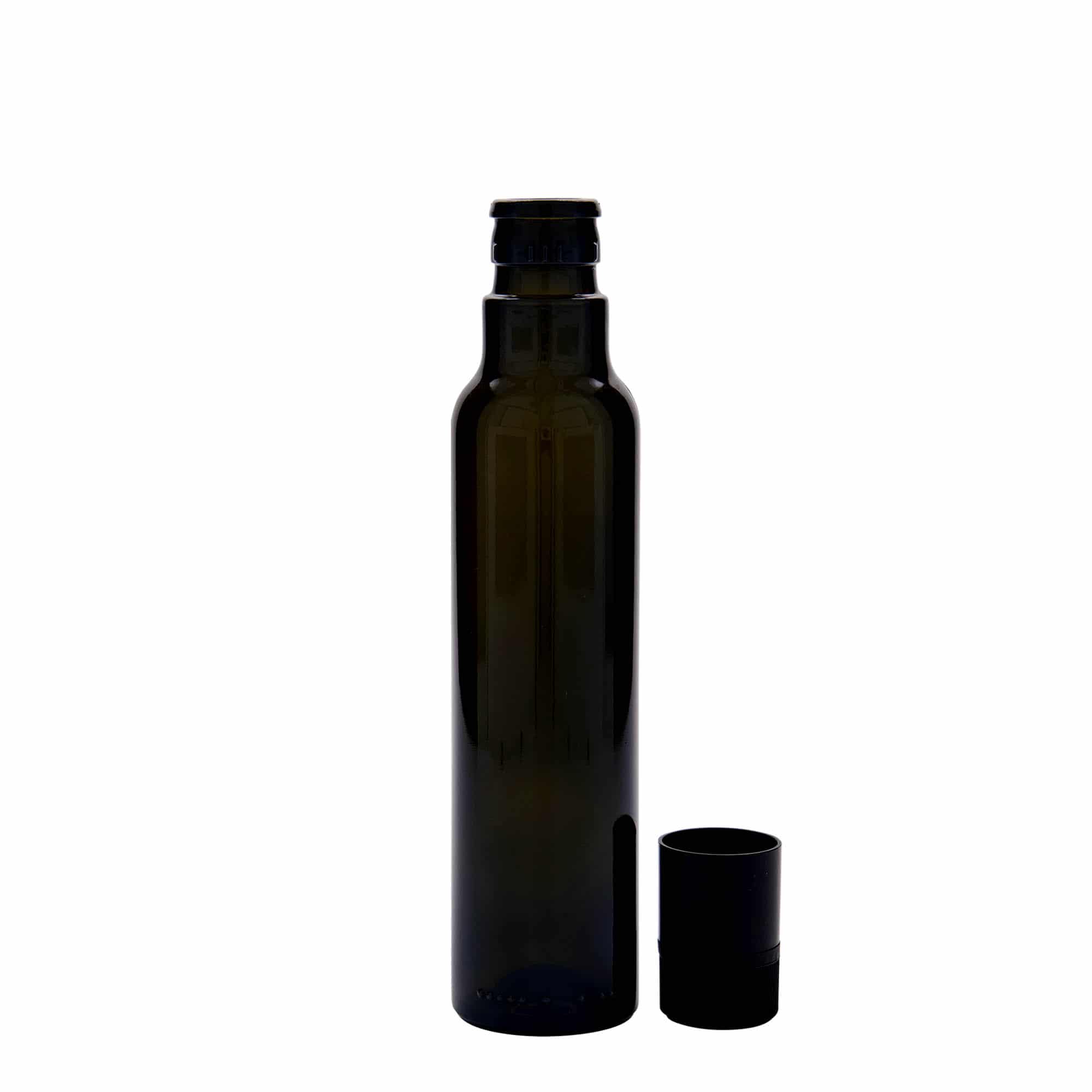 250 ml Garrafa para azeite e vinagre 'Willy New', vidro, verde antigo, boca: DOP