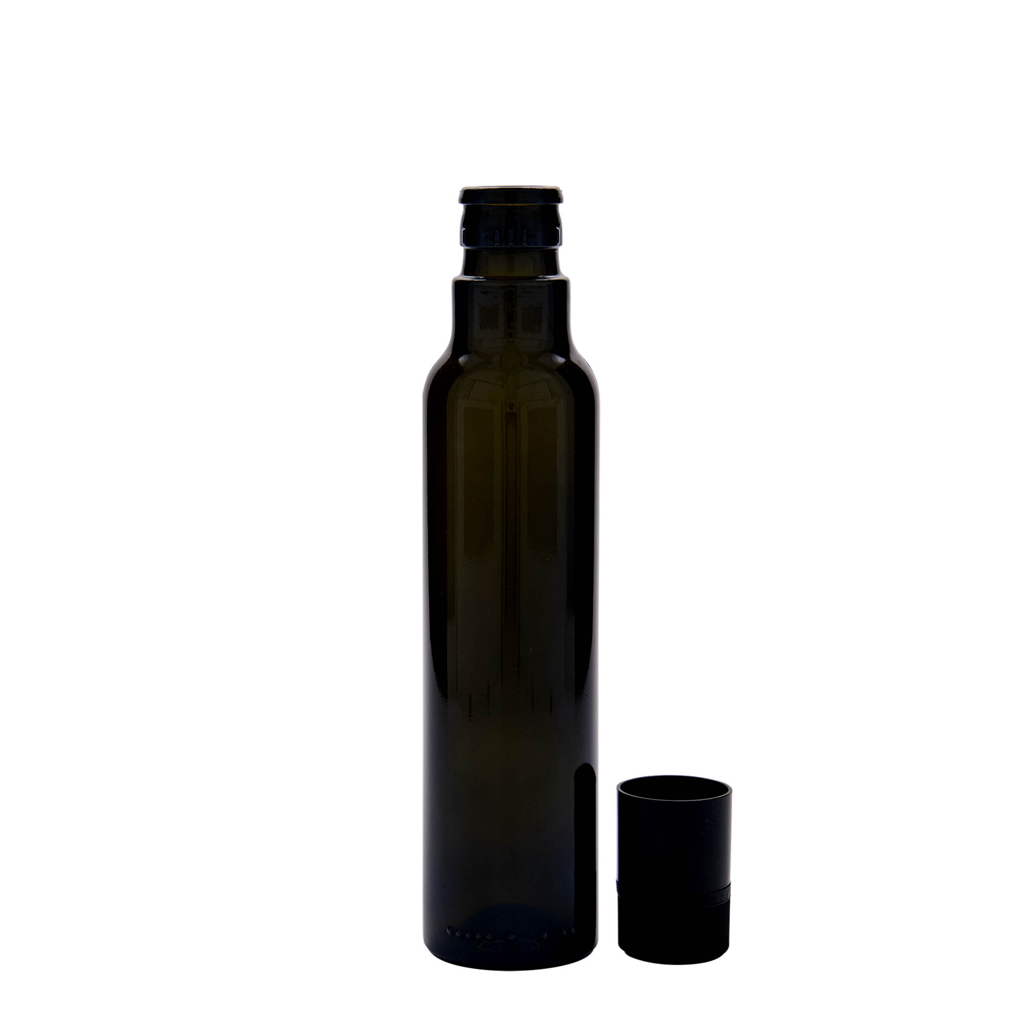 Frasco de vinagre/óleo 'Willy New' 250 ml, vidro, verde antigo, bocal: DOP