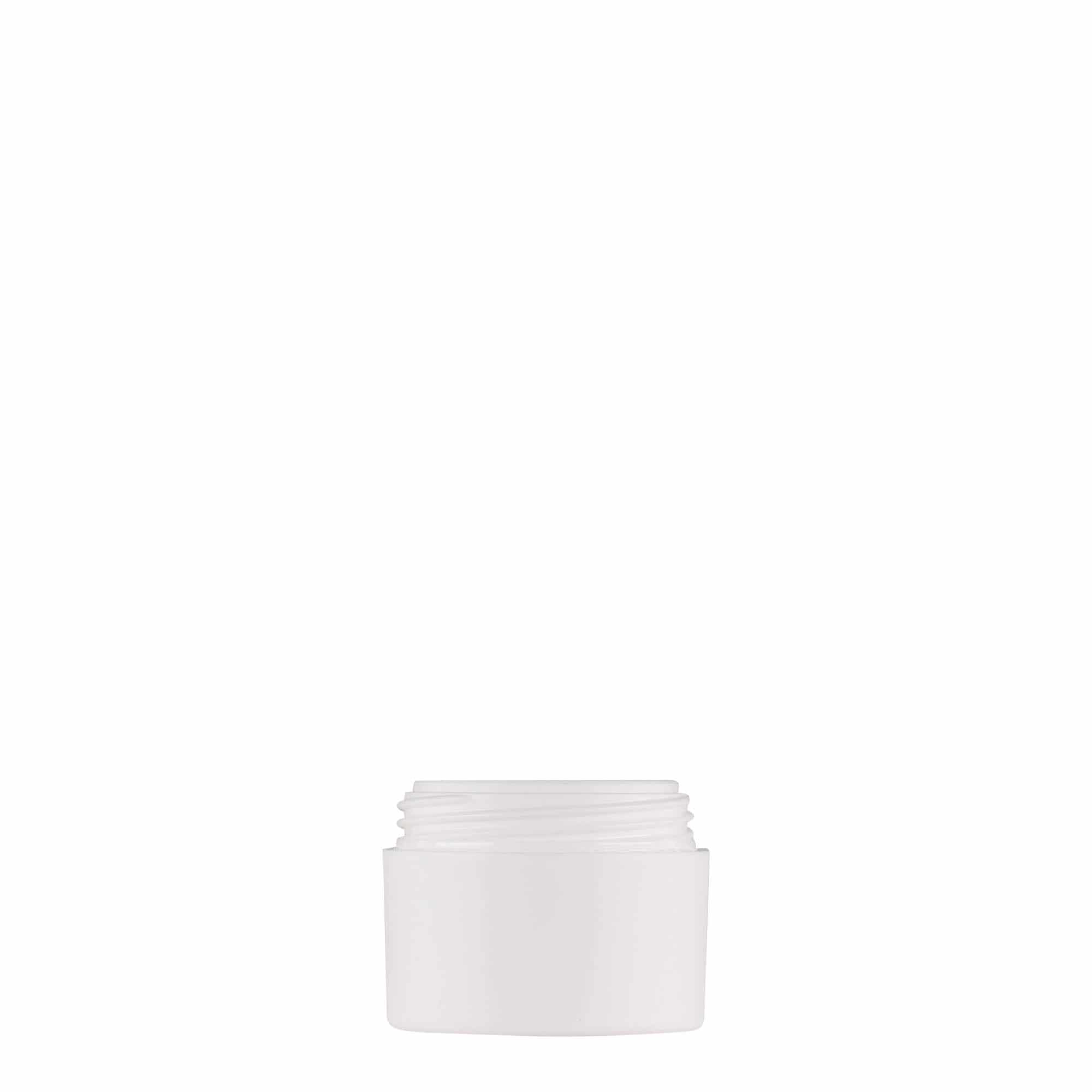 5 ml Boião em plástico 'Antonella', PP, branco, boca: Tampa de rosca 5 ml Boião em plástico 'Antonella', PP, branco, boca: Tampa de rosca