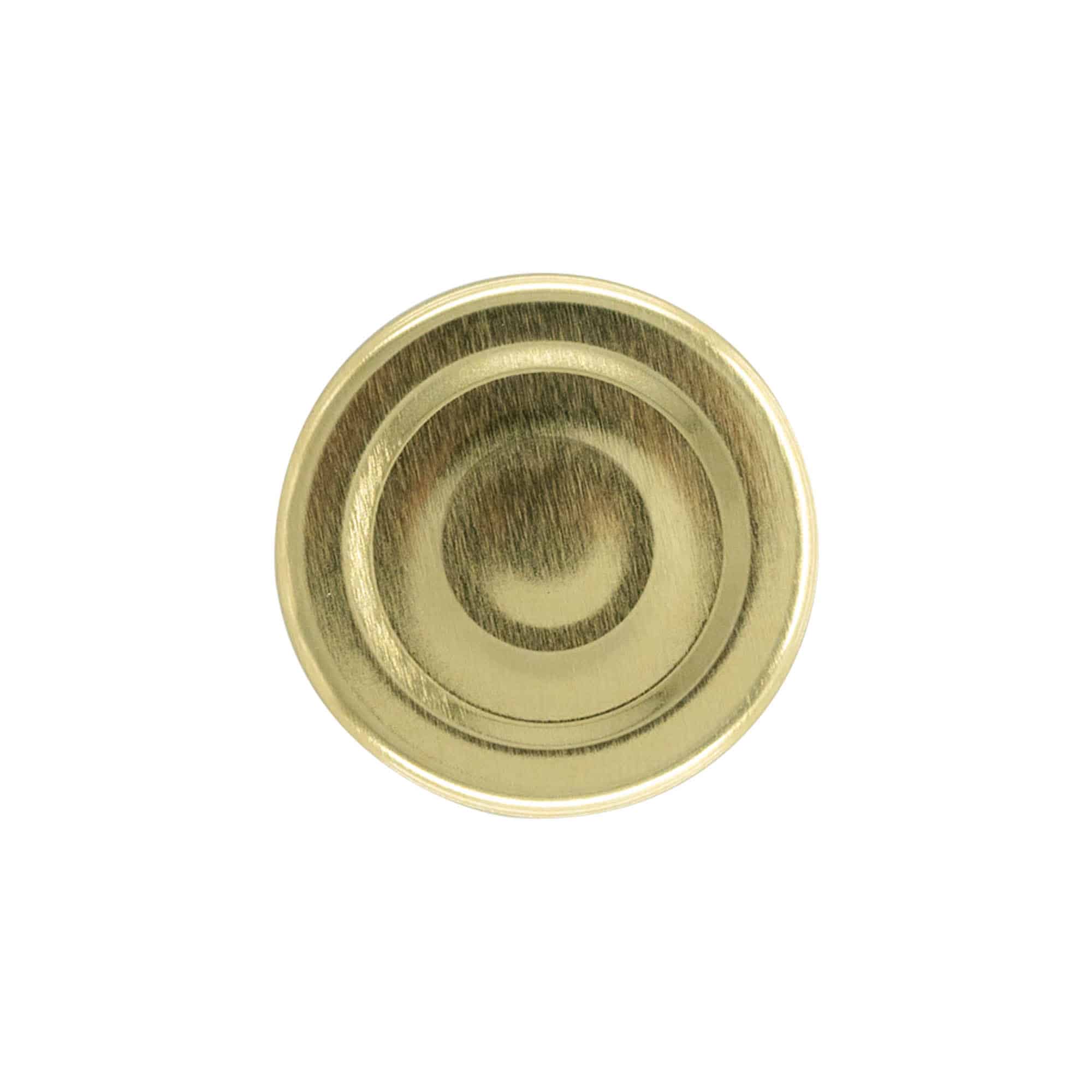 Tampa Twist-Off, folha de flandres, esterilizável, dourado, para boca: TO 43